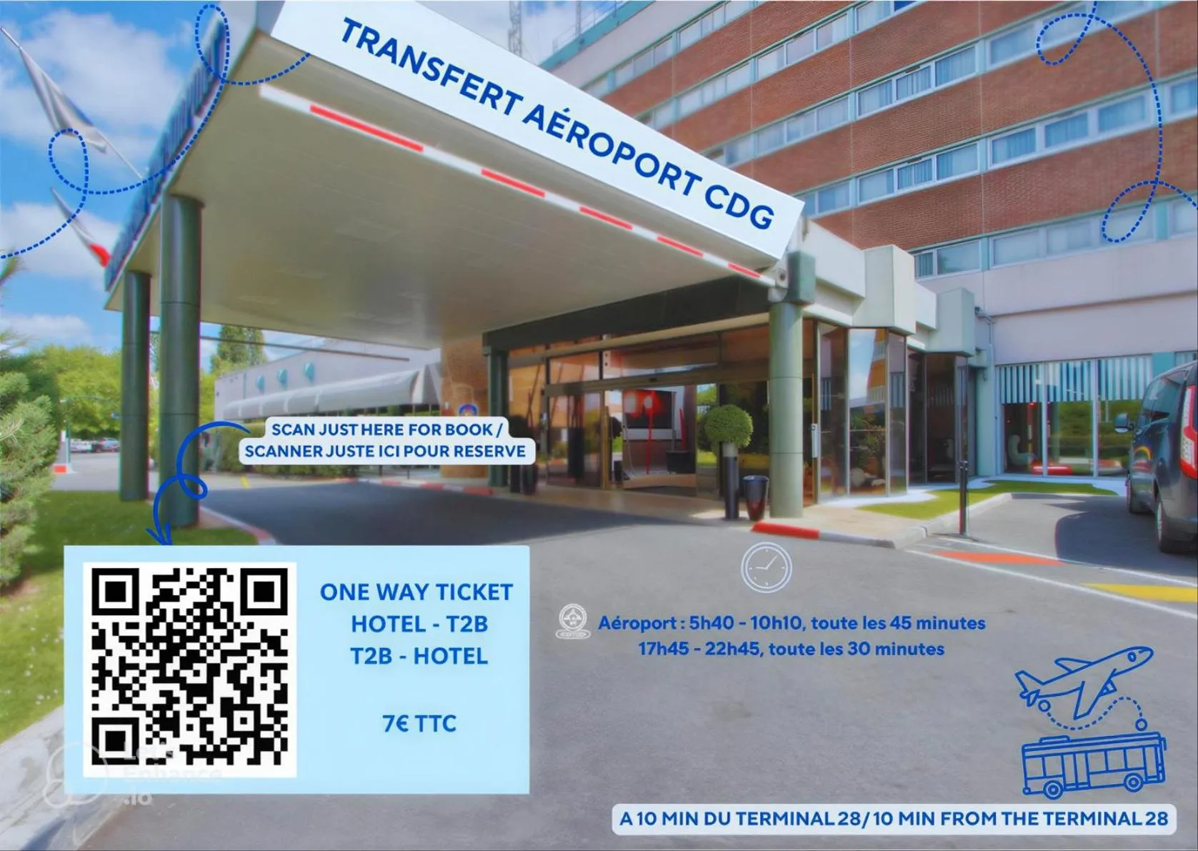 shuttle in Hotel Inn Paris CDG Airport