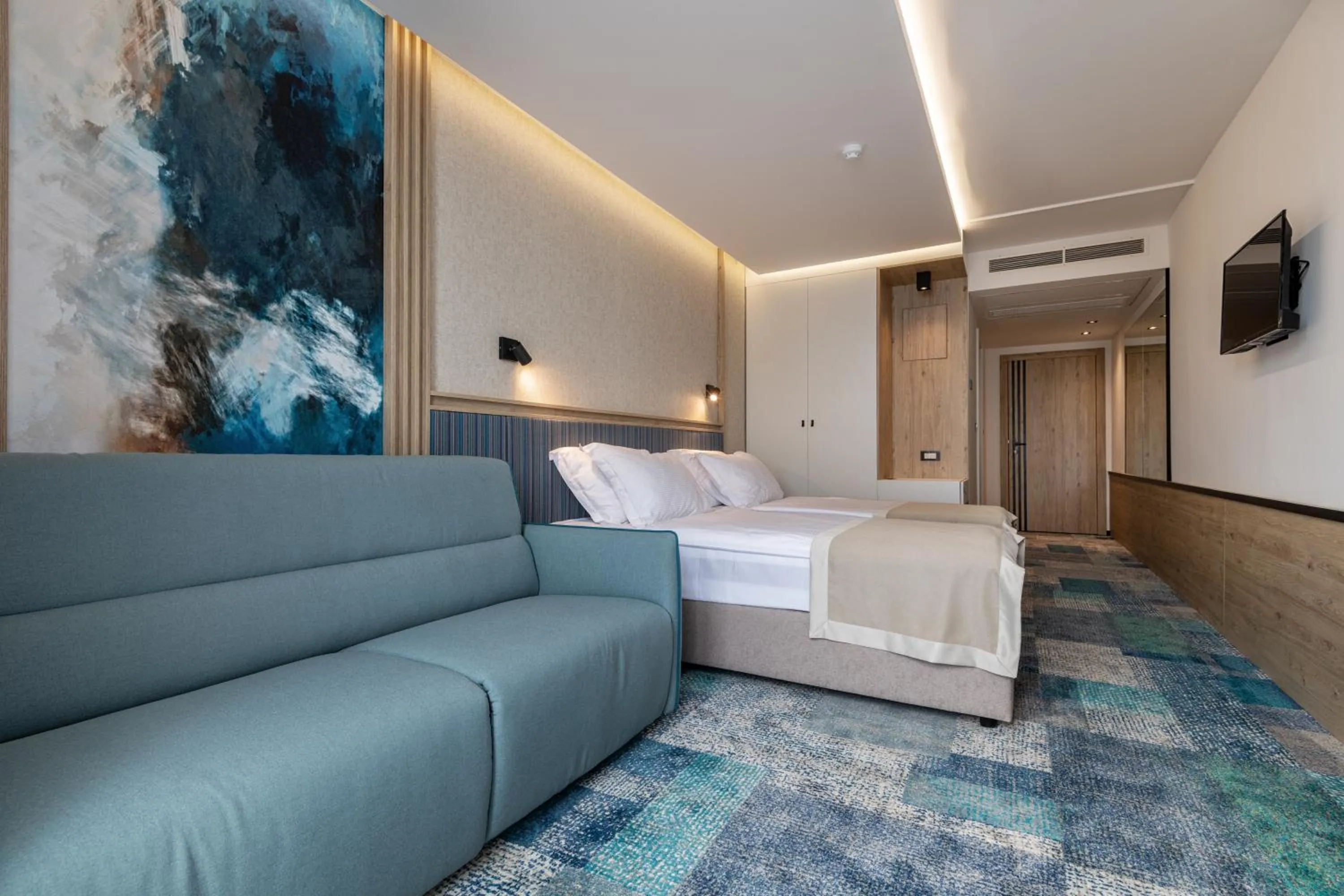 Bed in Hotel Sunce Neum