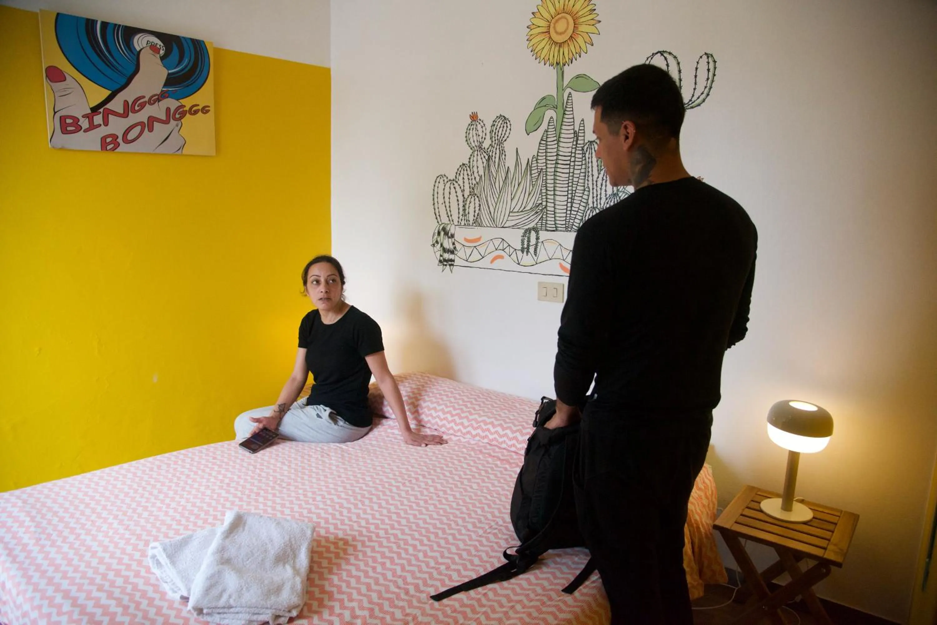 Bedroom, Bed in Sunflower City Student Hostel & Bar