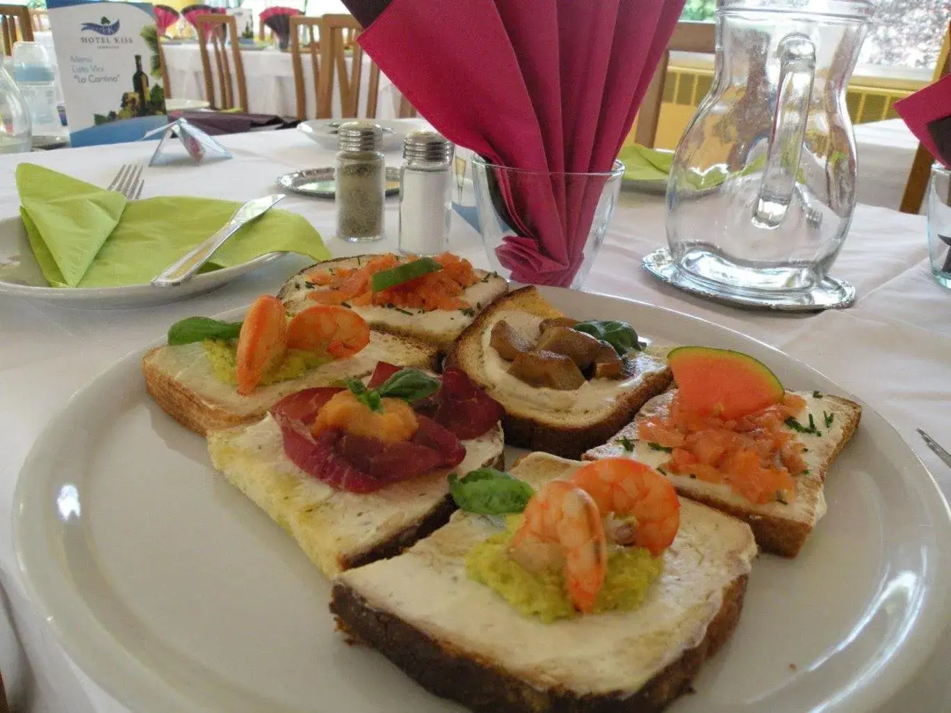 Food close-up in Hotel Kiss