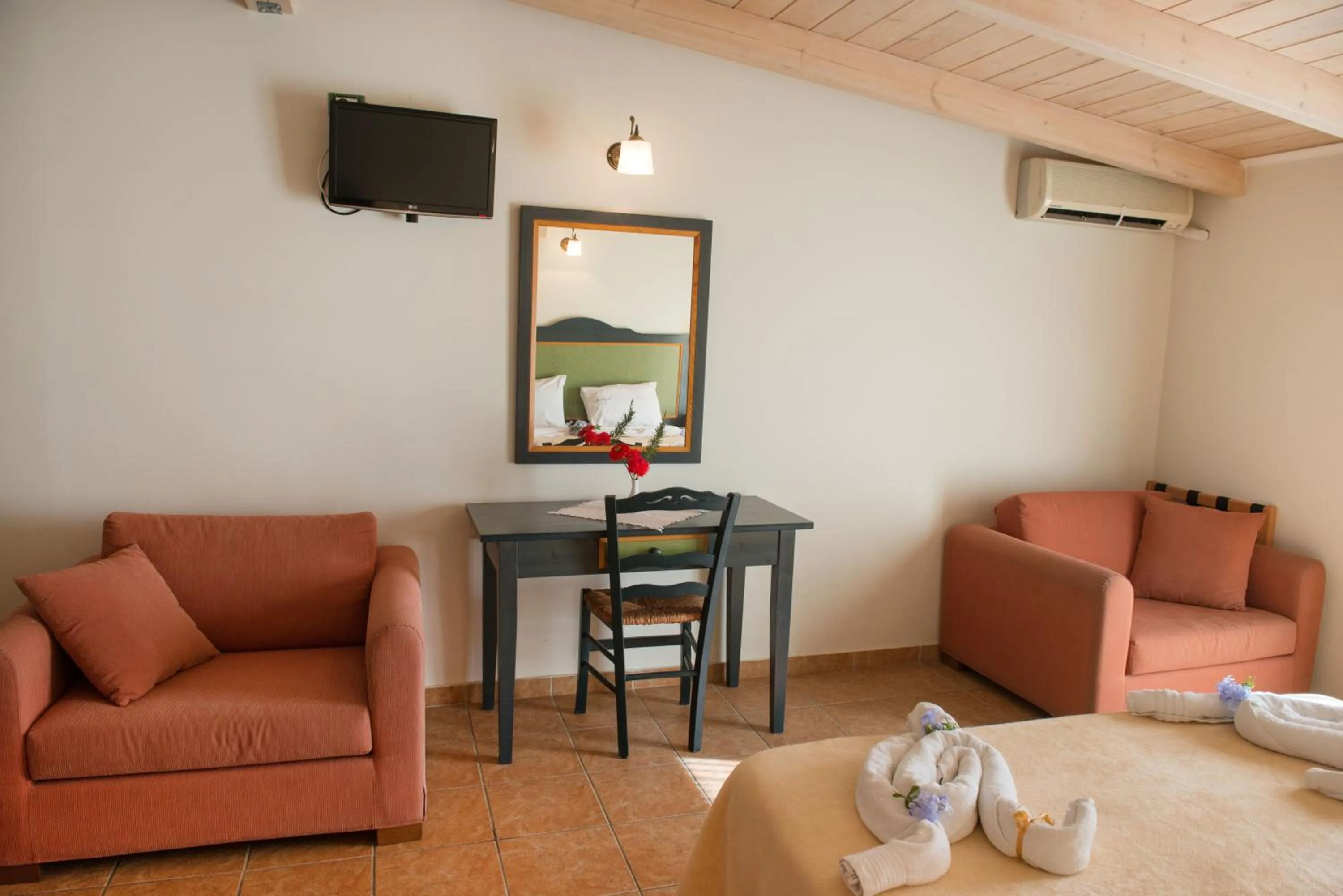 Seating area in Vassiliki Bay Hotel