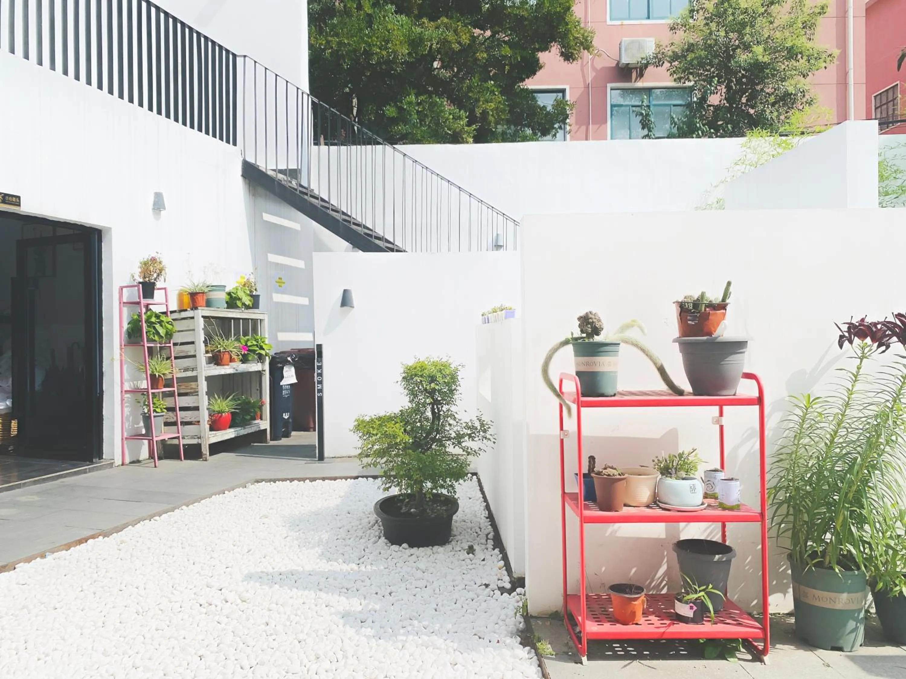 Garden view in Dayin International Youth Hostel - Oriental Pearl & Lujiazui