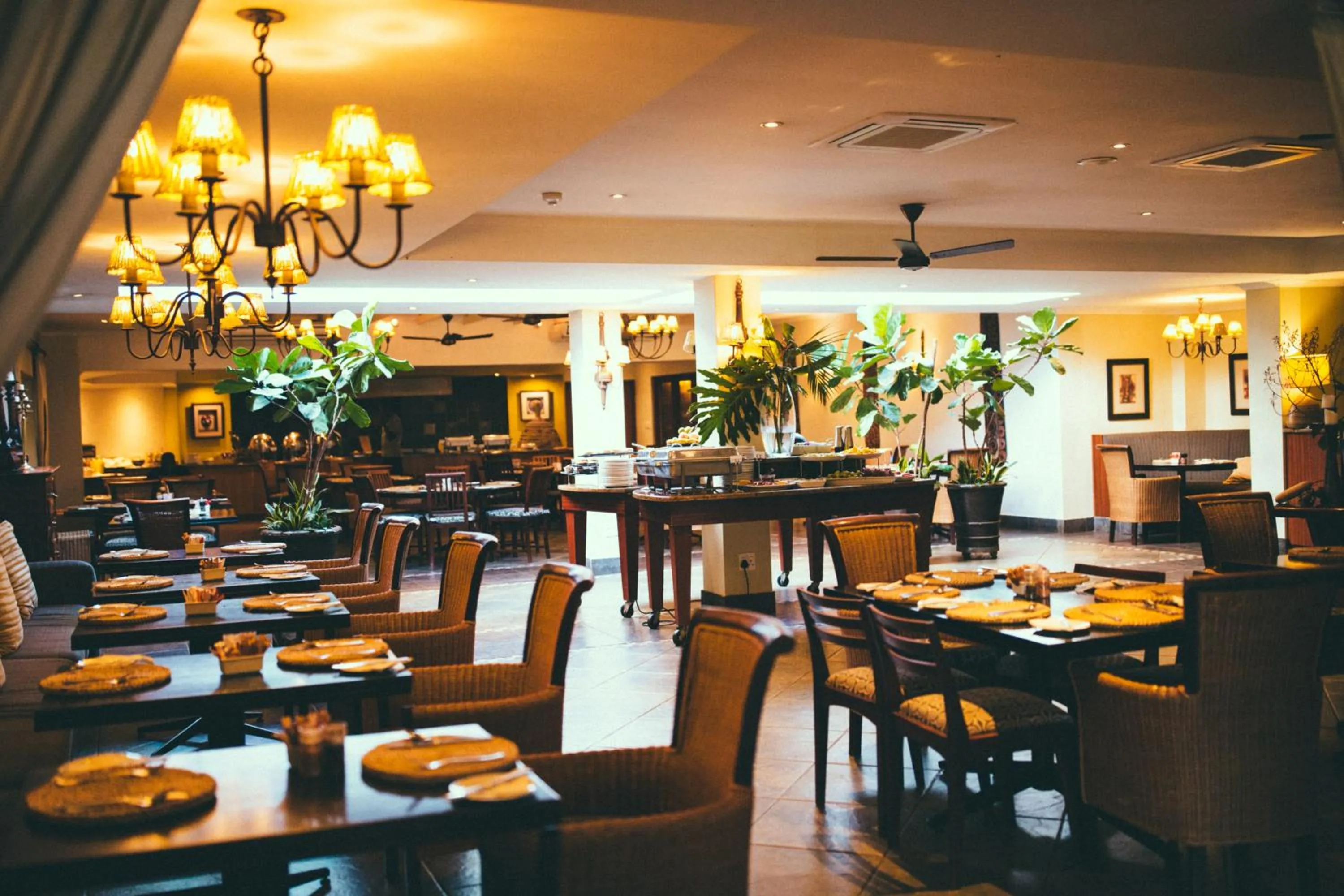 Dining area in Ghost Mountain Inn
