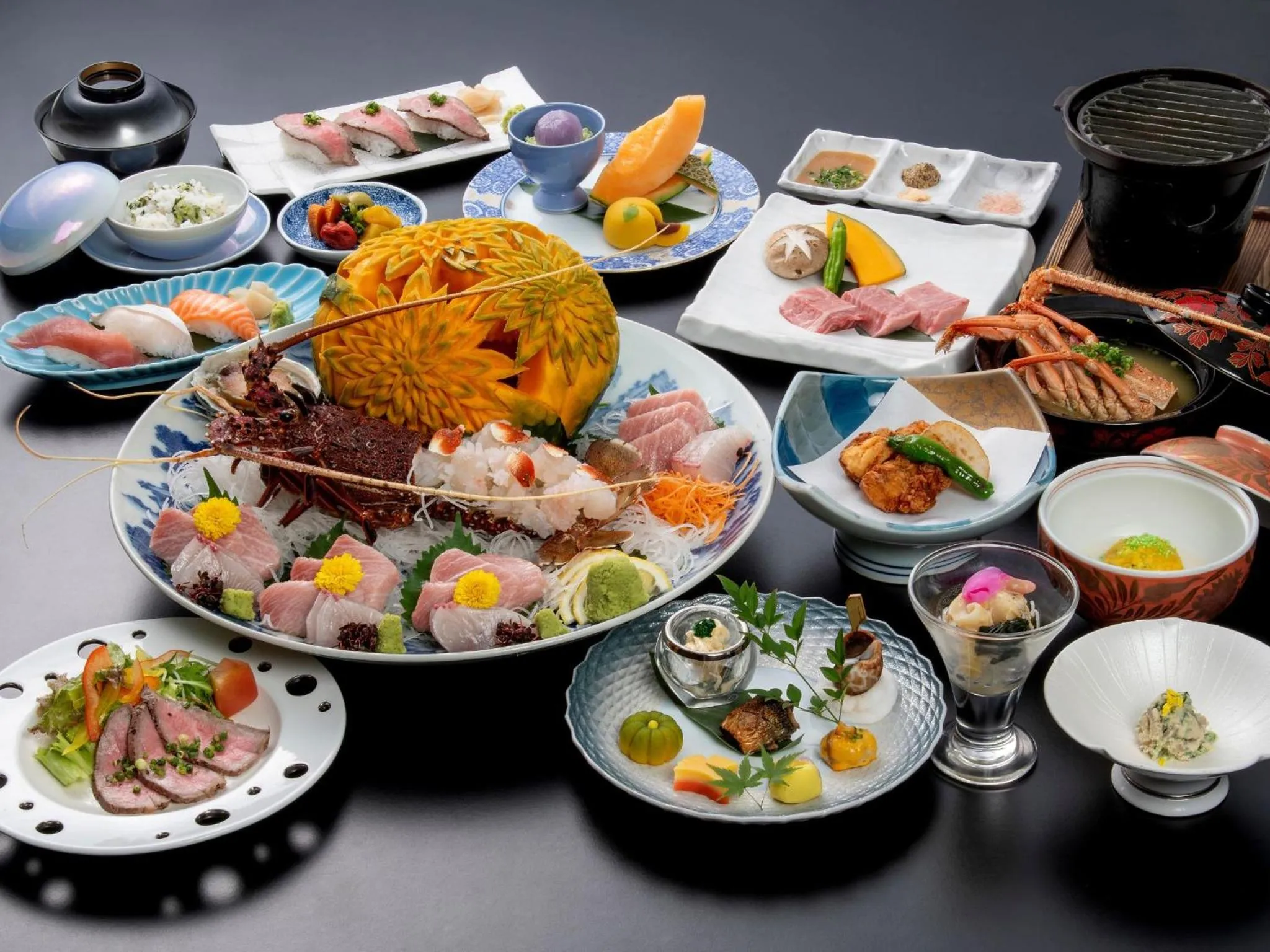 Restaurant/places to eat in Sagayamato Onsen Hotel Amandi