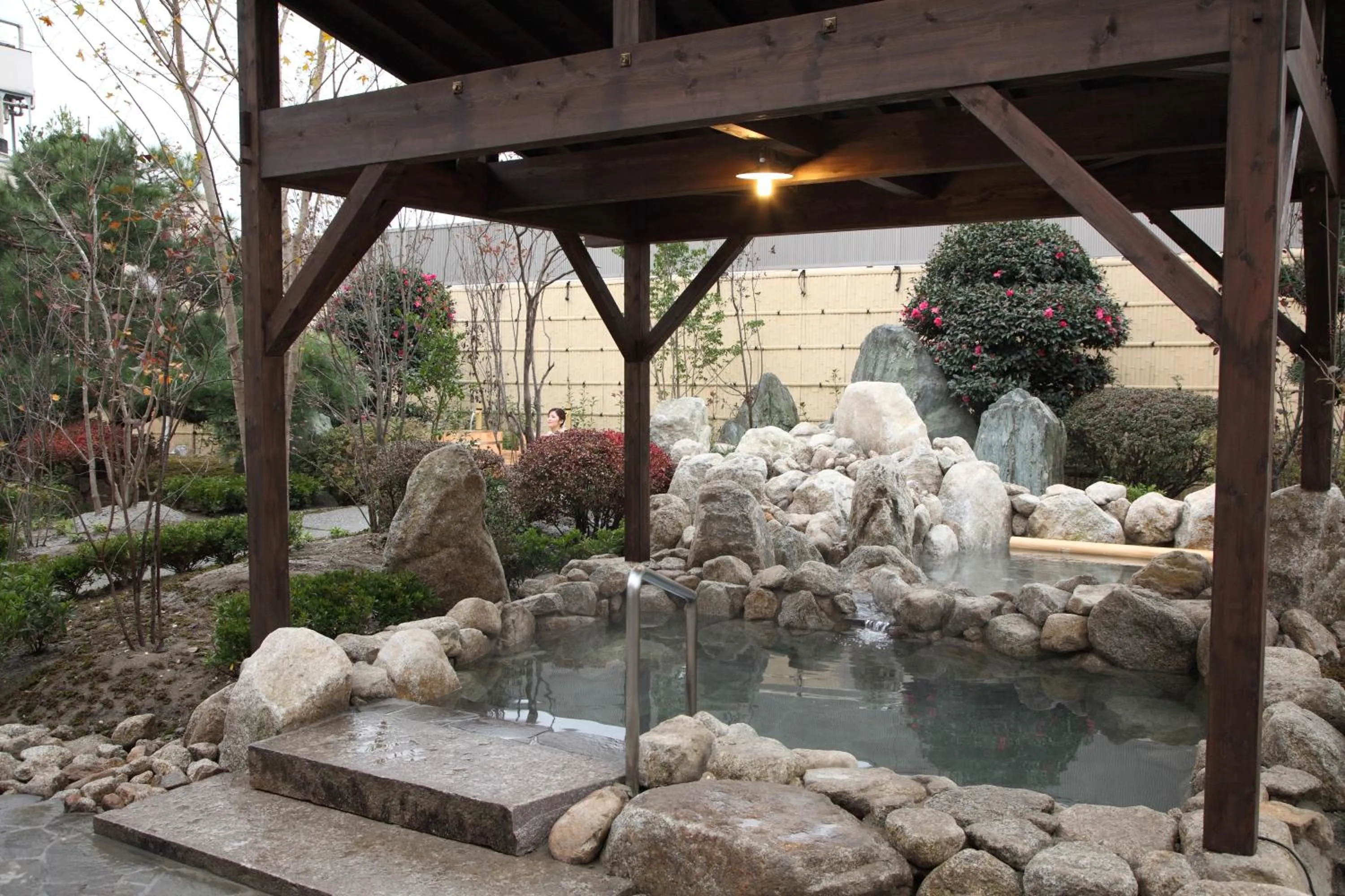 Hot Spring Bath in Sagayamato Onsen Hotel Amandi