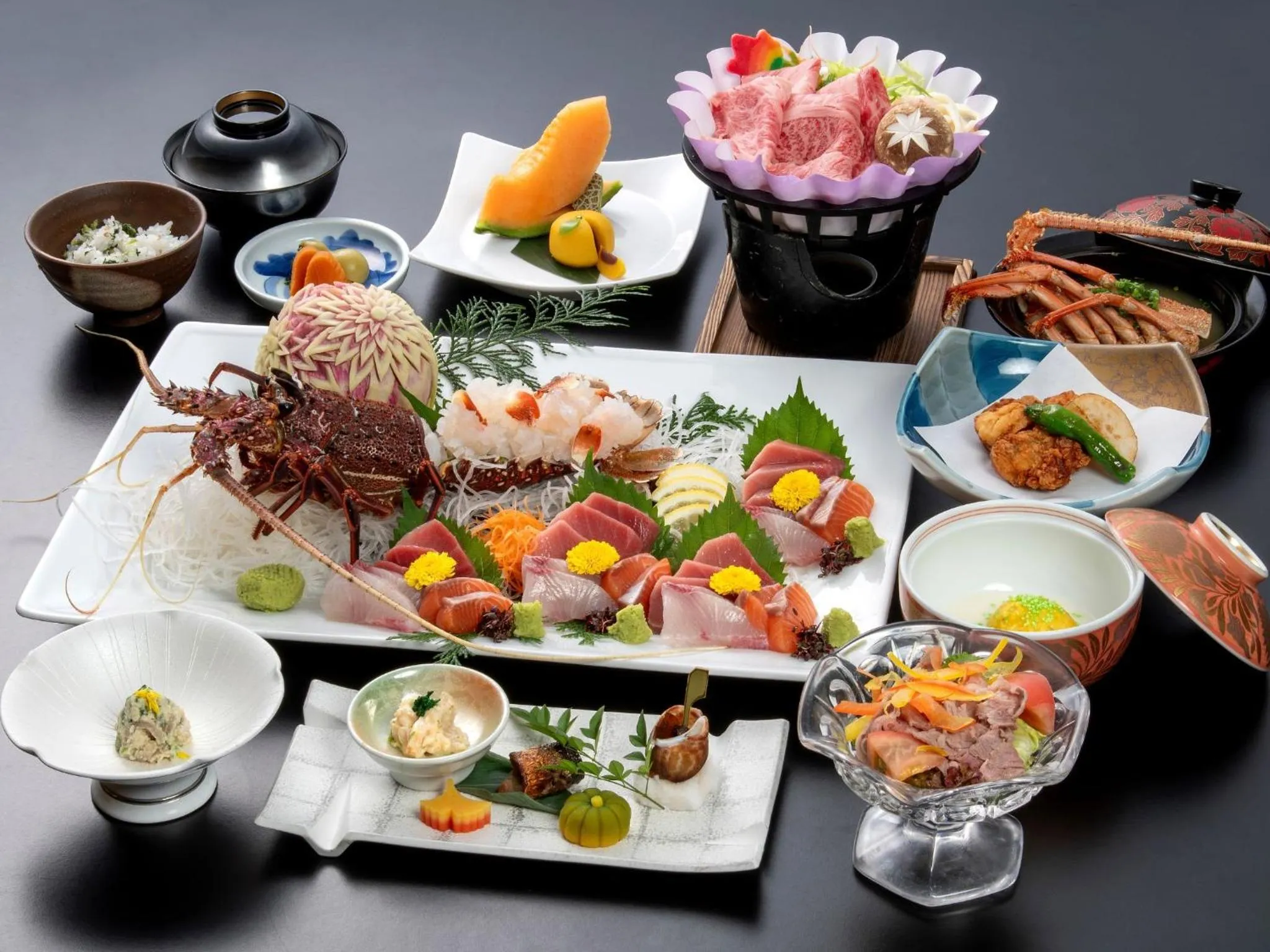 Restaurant/places to eat in Sagayamato Onsen Hotel Amandi