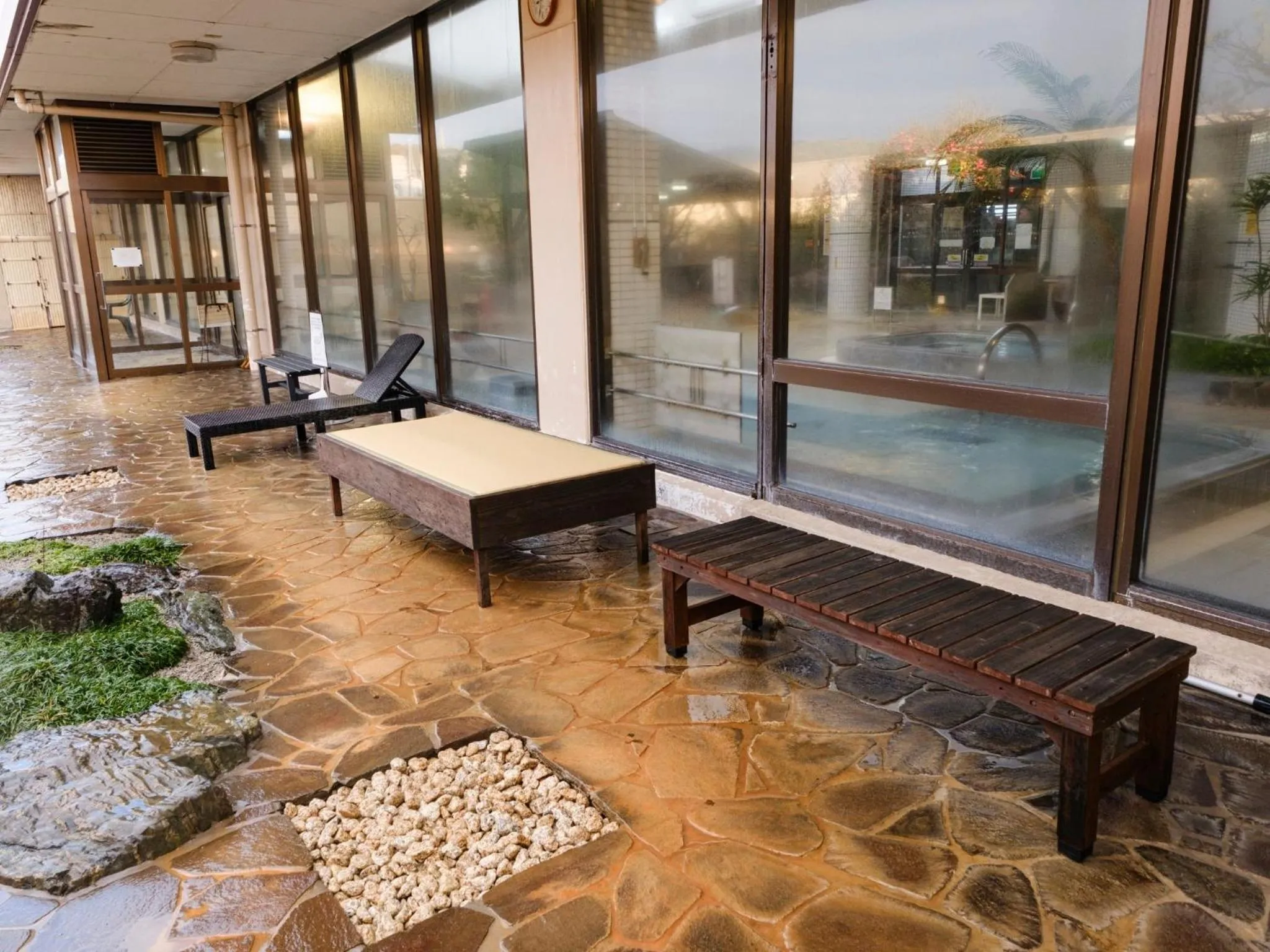 Open Air Bath in Sagayamato Onsen Hotel Amandi