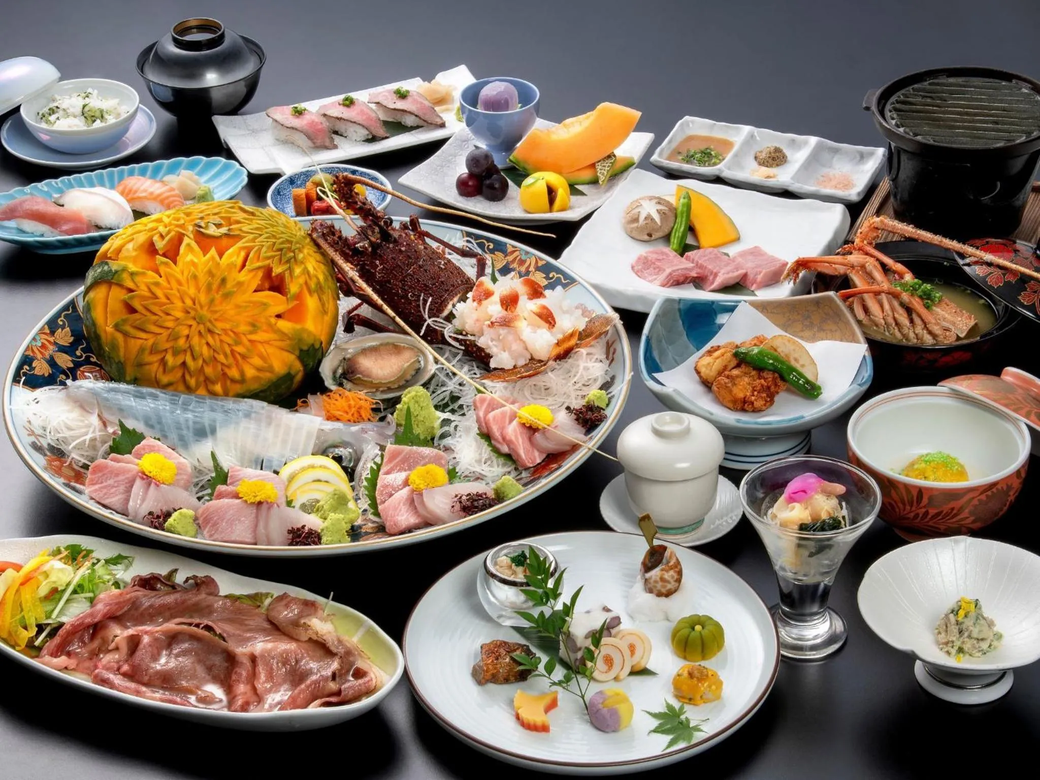 Restaurant/places to eat in Sagayamato Onsen Hotel Amandi