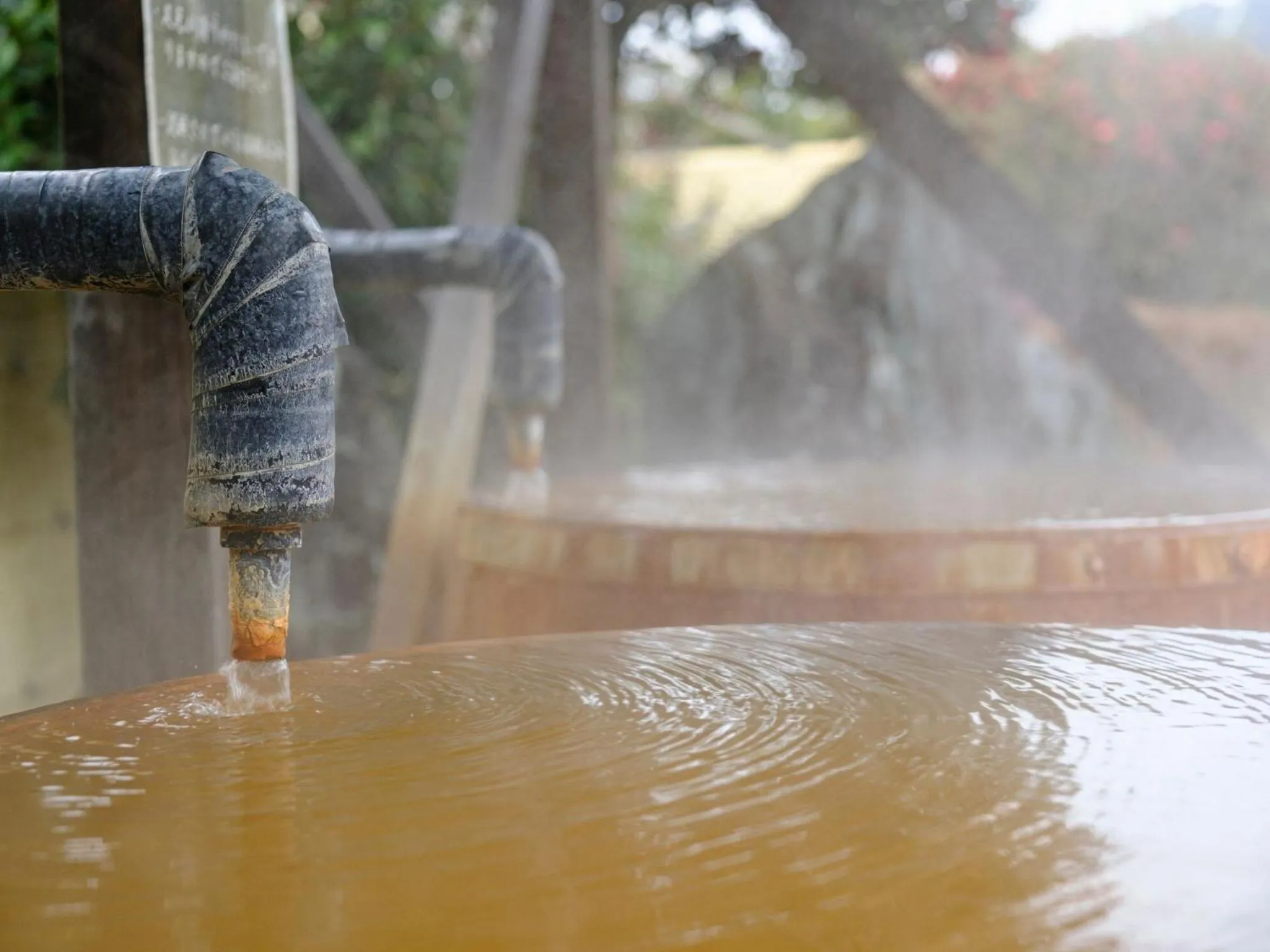Open Air Bath in Sagayamato Onsen Hotel Amandi