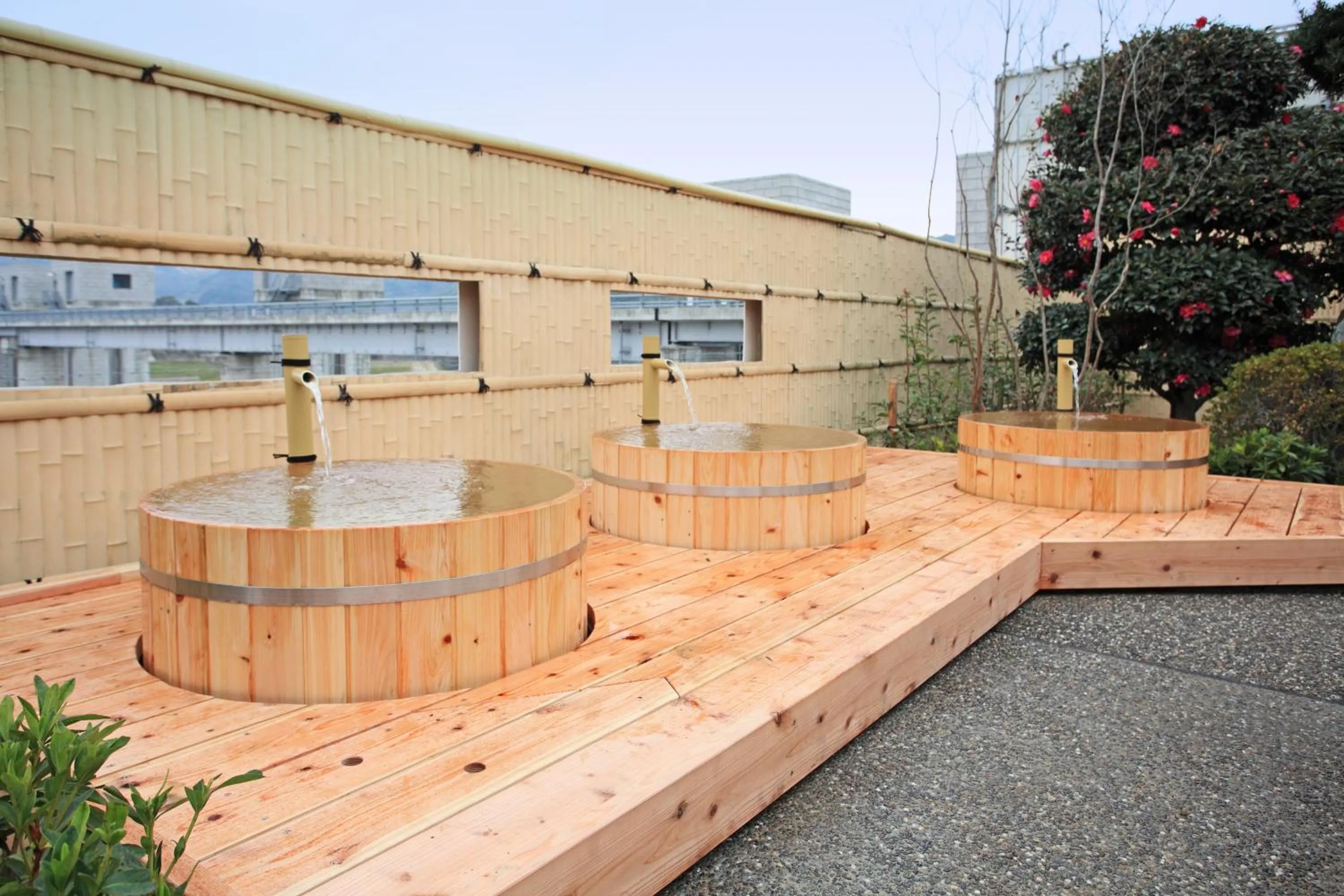 Hot Spring Bath in Sagayamato Onsen Hotel Amandi