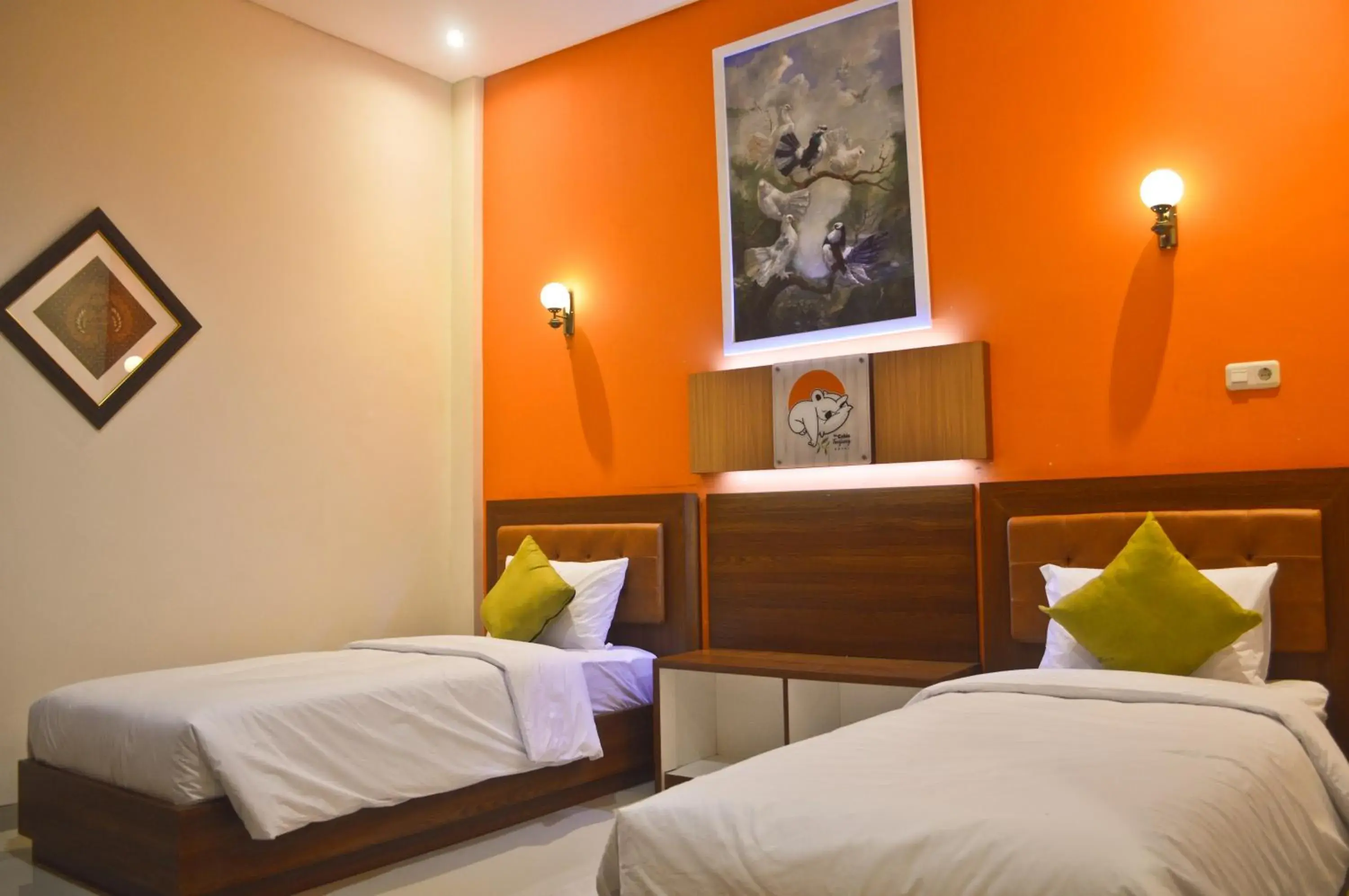 Bed in The Cabin Tanjung Hotel Wonosobo Bed in The Cabin Tanjung Hotel Wonosobo