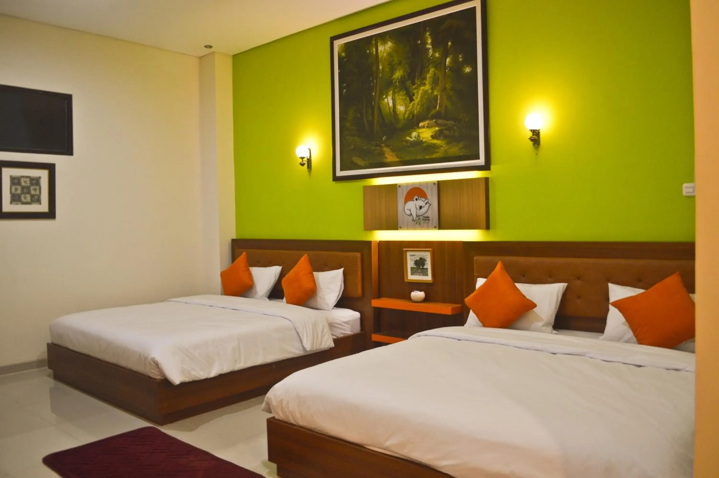 Bedroom, Bed in The Cabin Tanjung Hotel Wonosobo Bedroom, Bed in The Cabin Tanjung Hotel Wonosobo