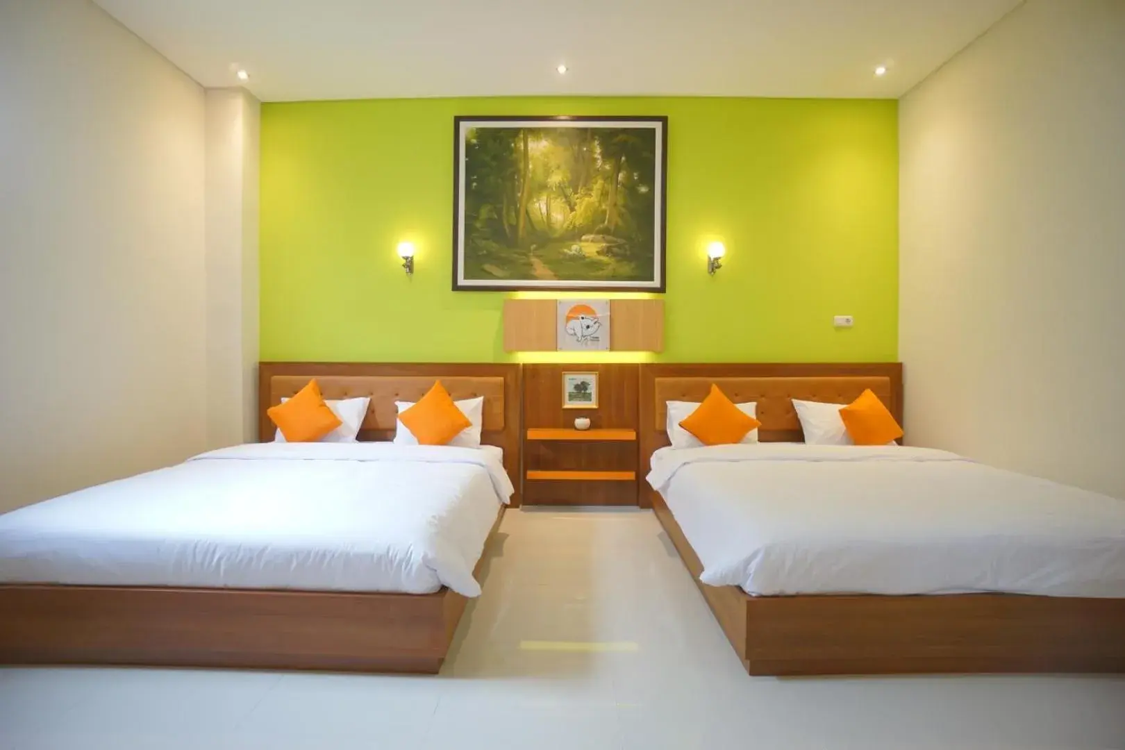 Bed in The Cabin Tanjung Hotel Wonosobo Bed in The Cabin Tanjung Hotel Wonosobo