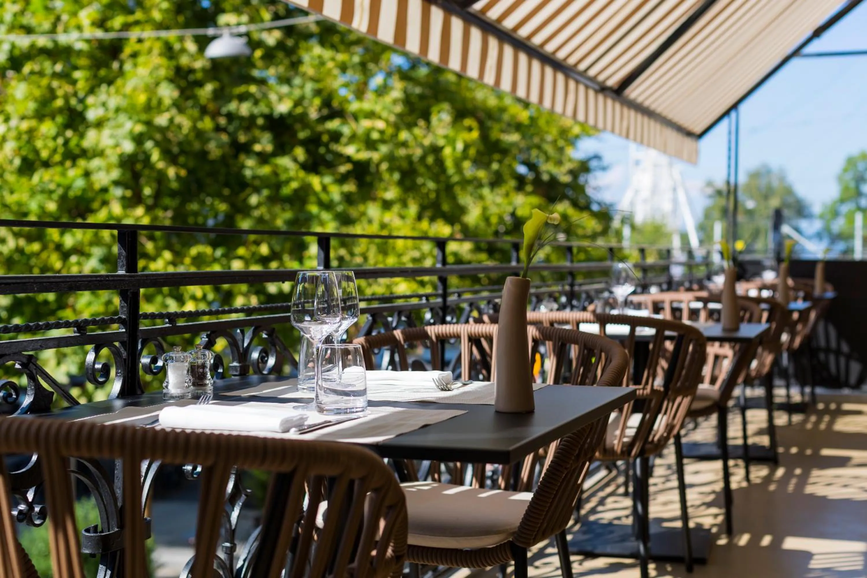 Patio in Hôtel Longemalle
