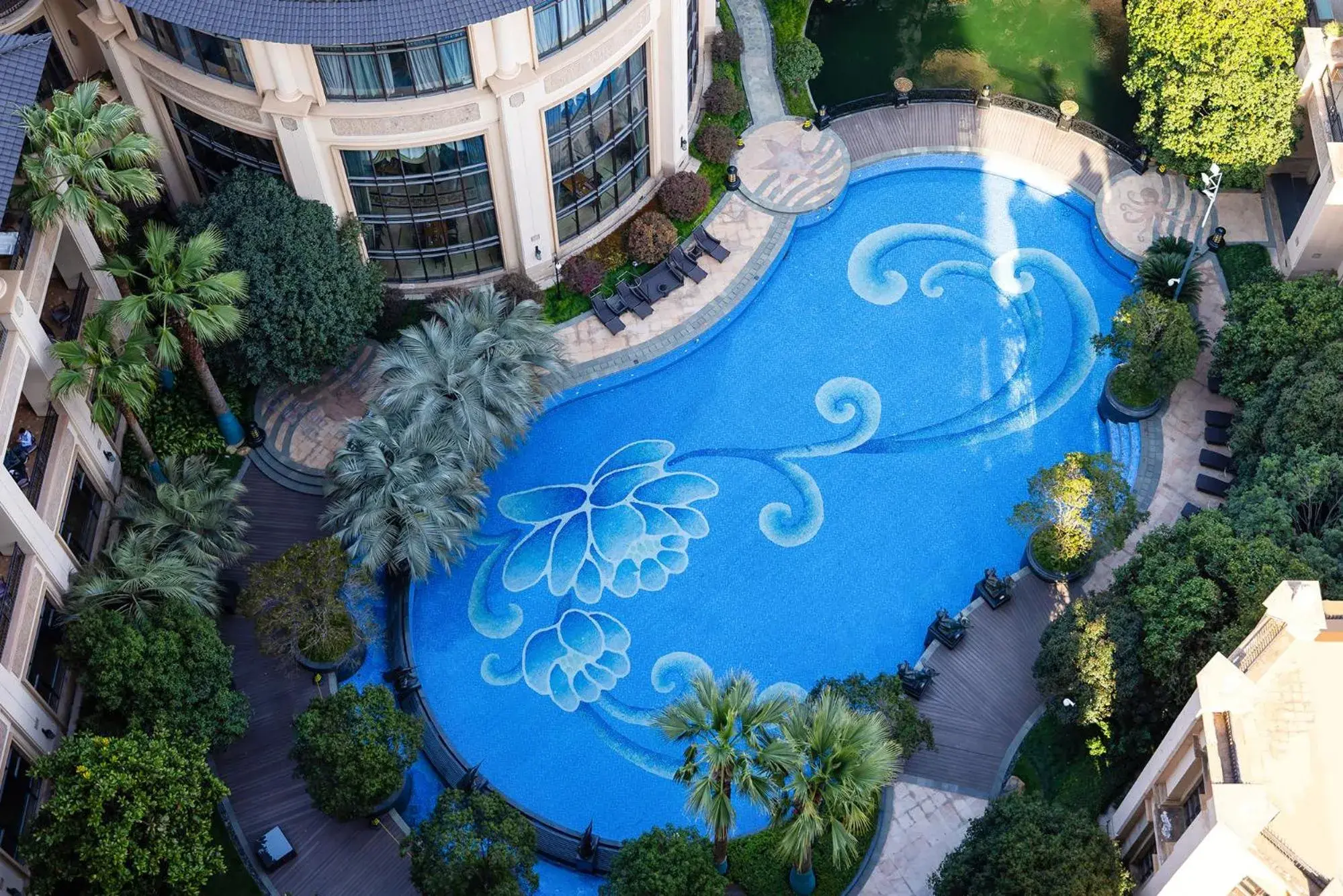 Bird's eye view in Chateau Star River Pudong Shanghai Bird's eye view in Chateau Star River Pudong Shanghai