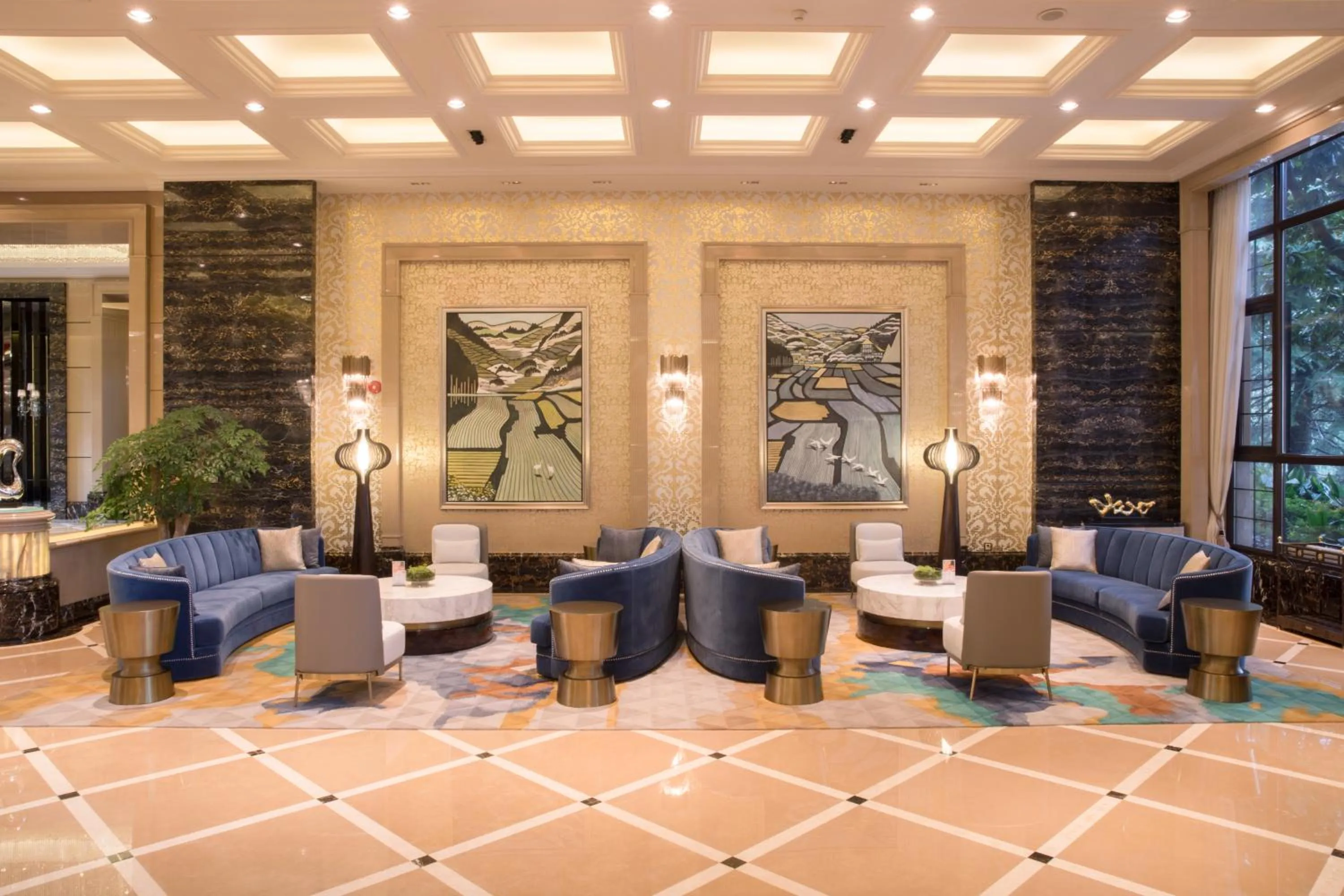 Seating area in Chateau Star River Pudong Shanghai