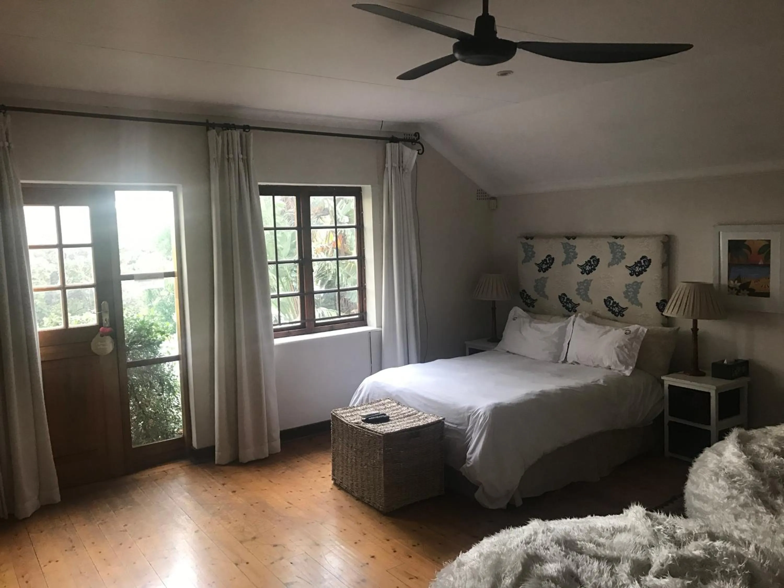 Bed in Waterfall Cottages