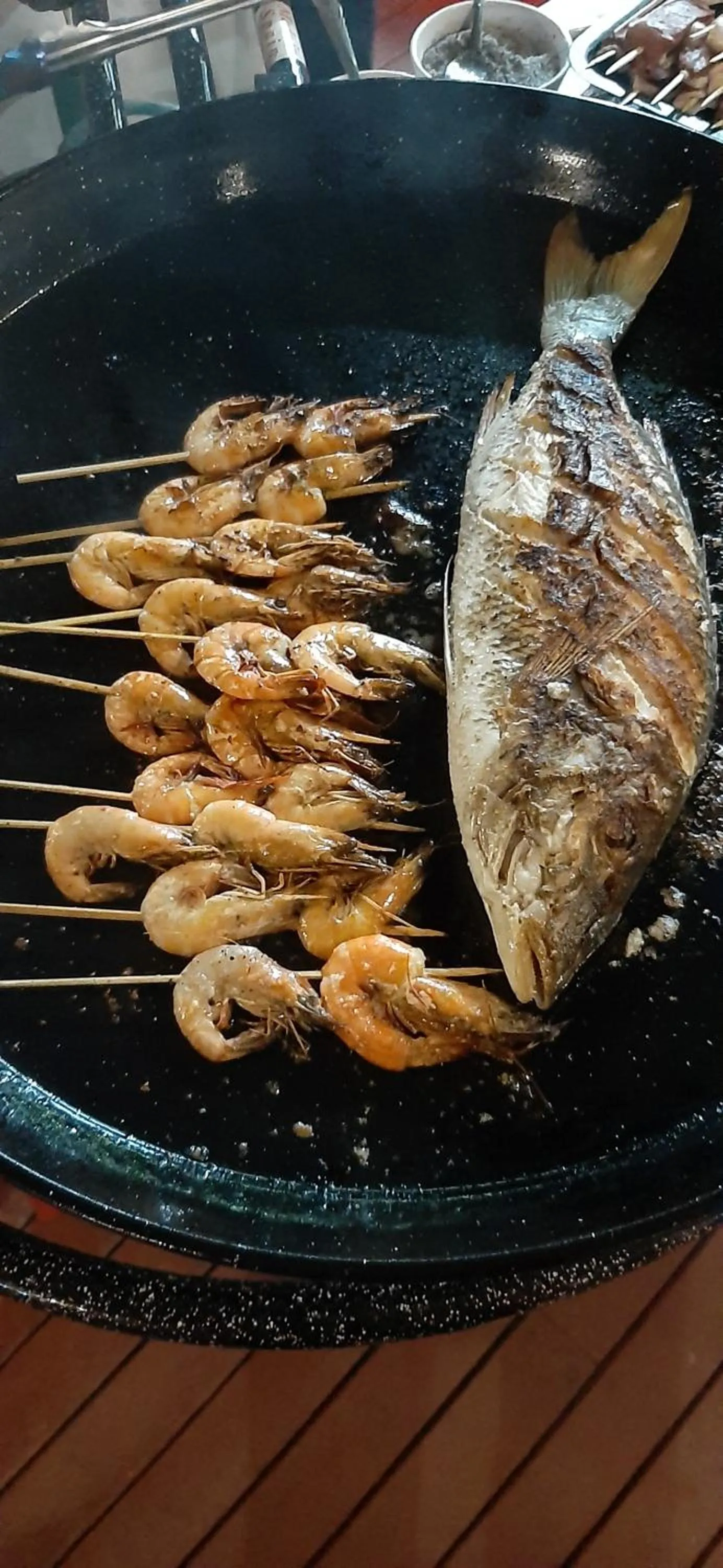 Food in Le Moya Beach