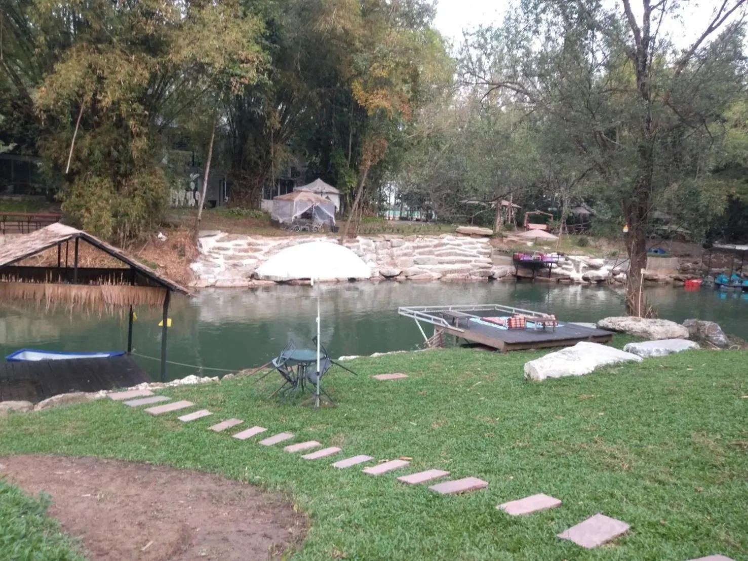 Inner courtyard view in Brookhouse at Khaoyai