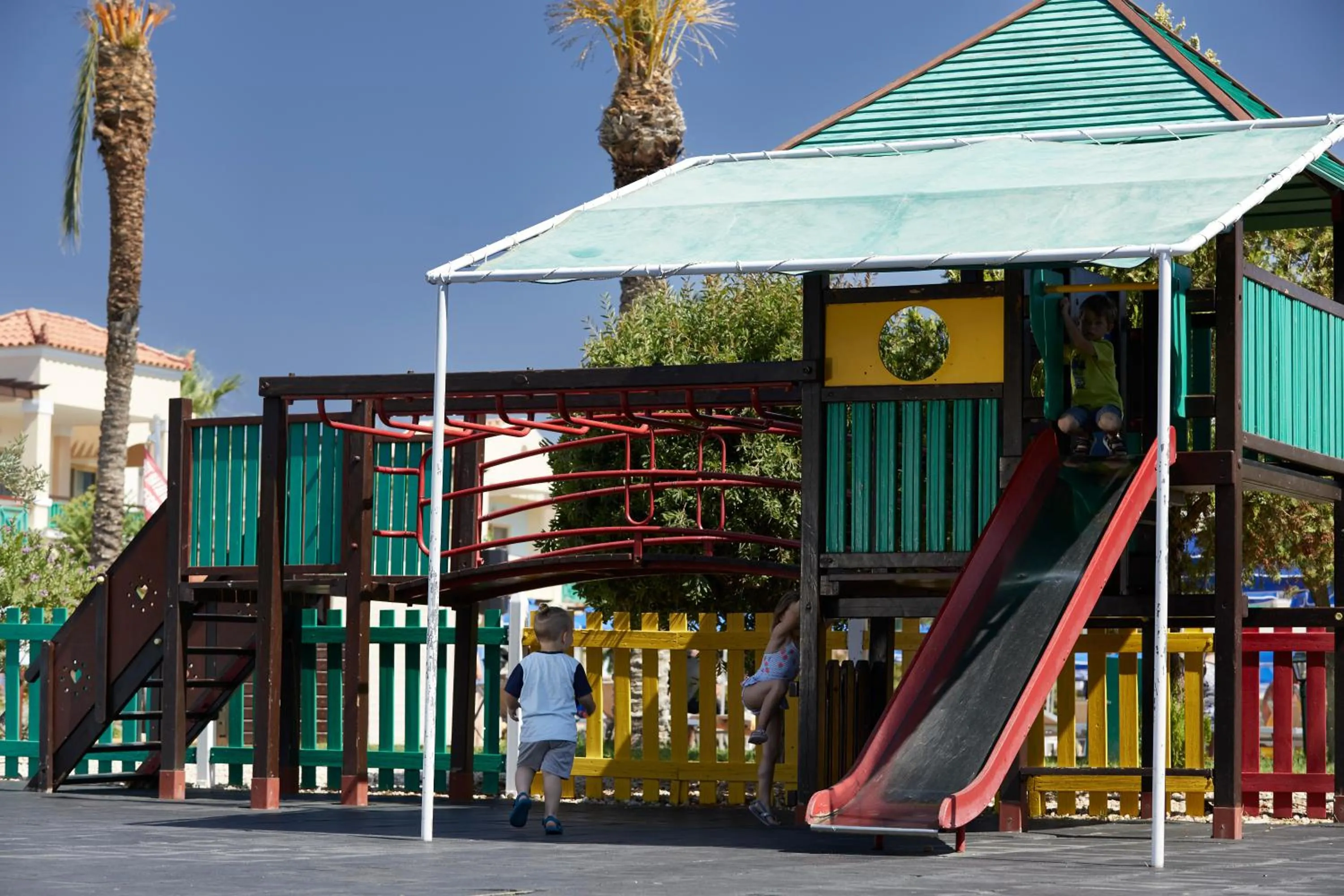 Children play ground in Lindos Princess Beach Hotel