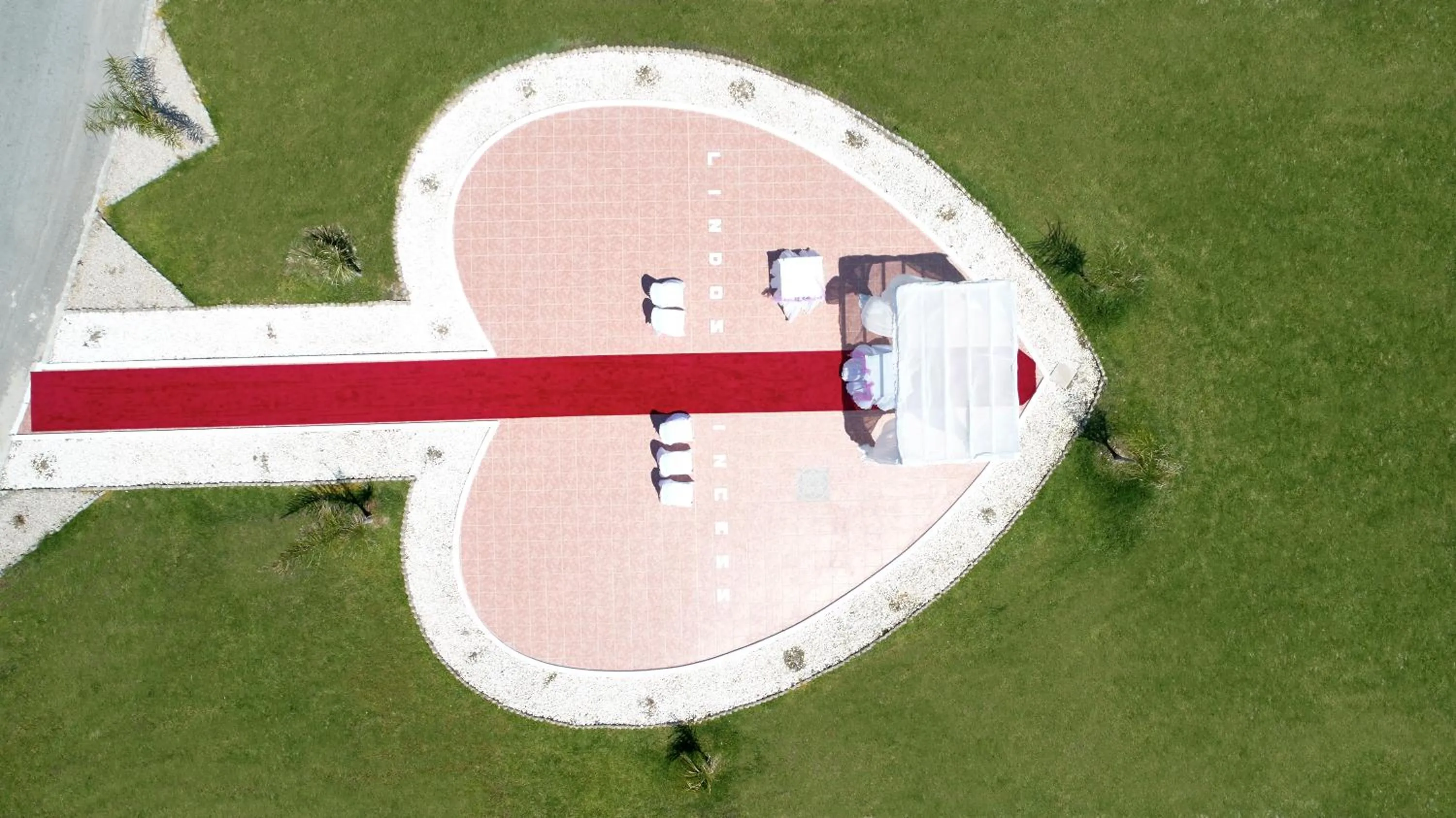 Bird's eye view in Lindos Princess Beach Hotel