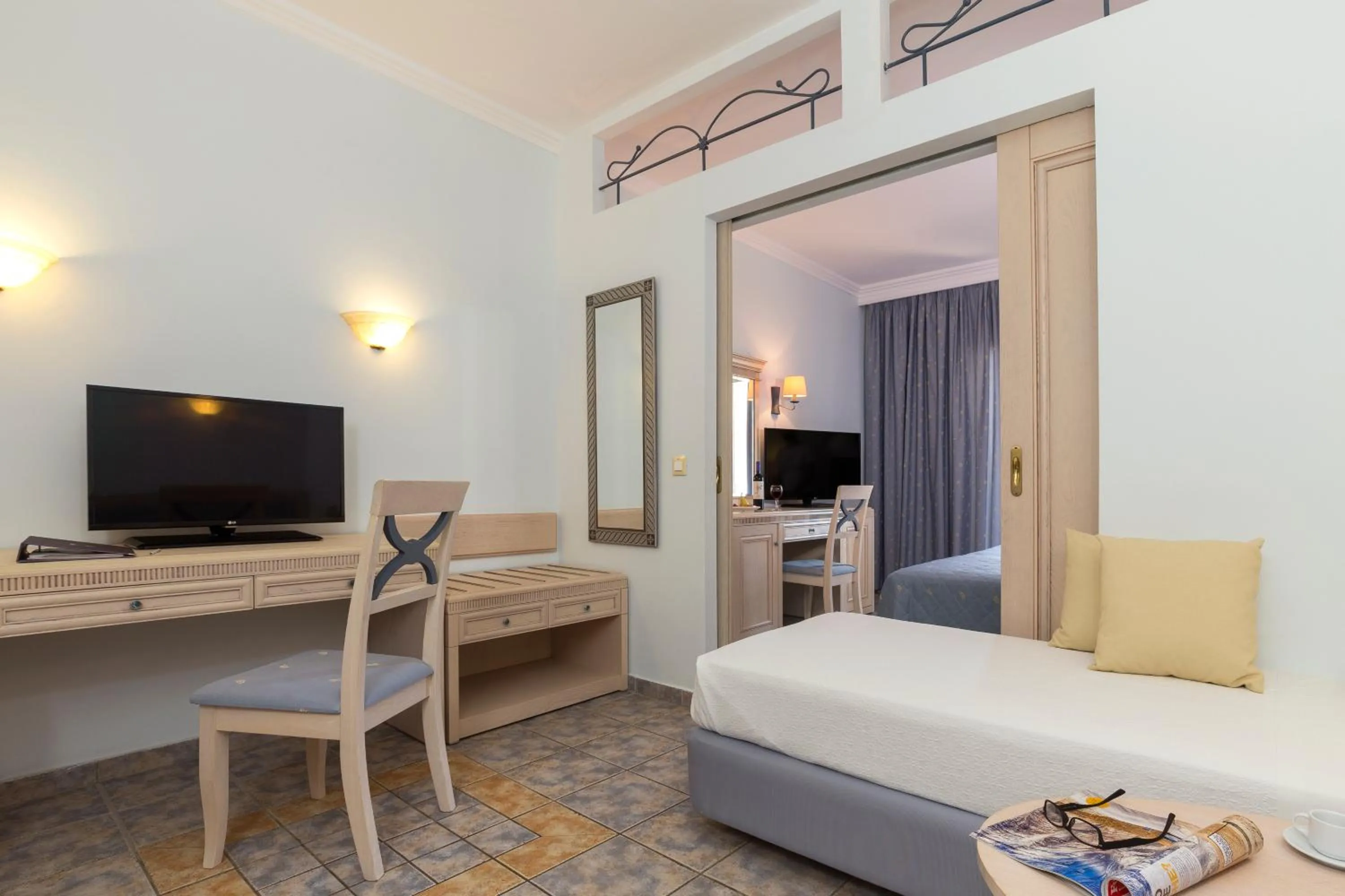 Family Room With Balcony in Lindos Princess Beach Hotel