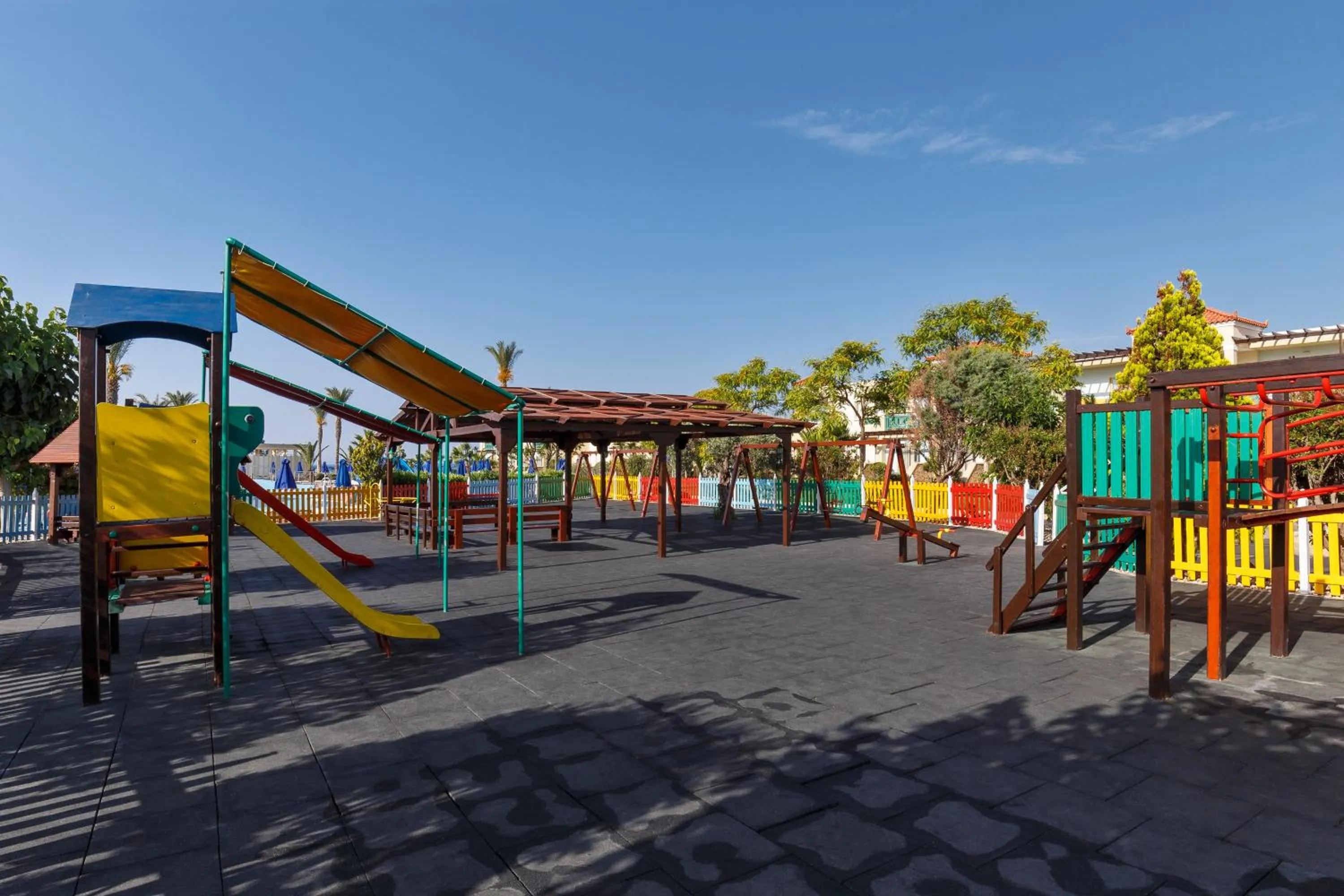 Children play ground in Lindos Princess Beach Hotel