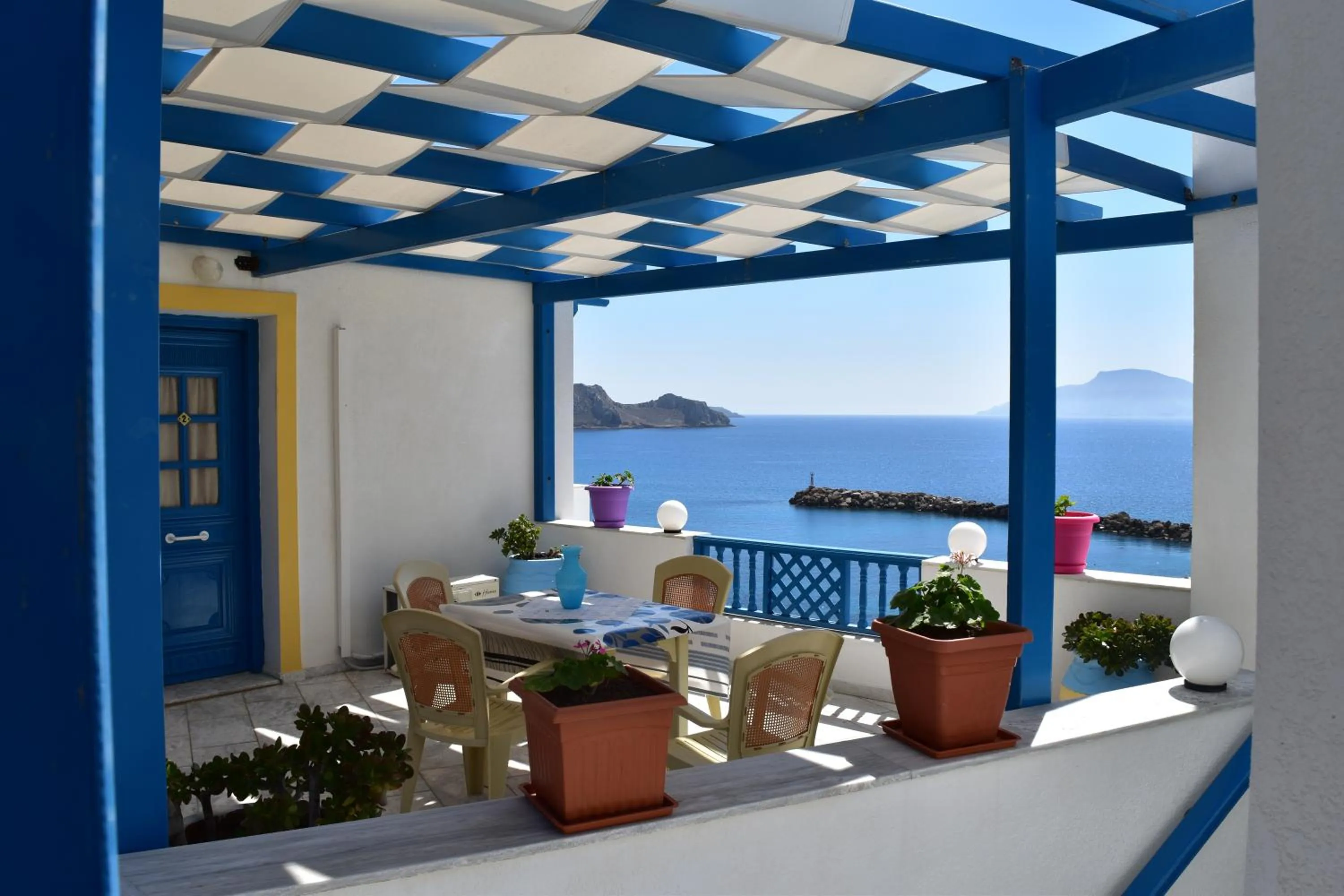 Balcony/Terrace in Arhontiko Hotel