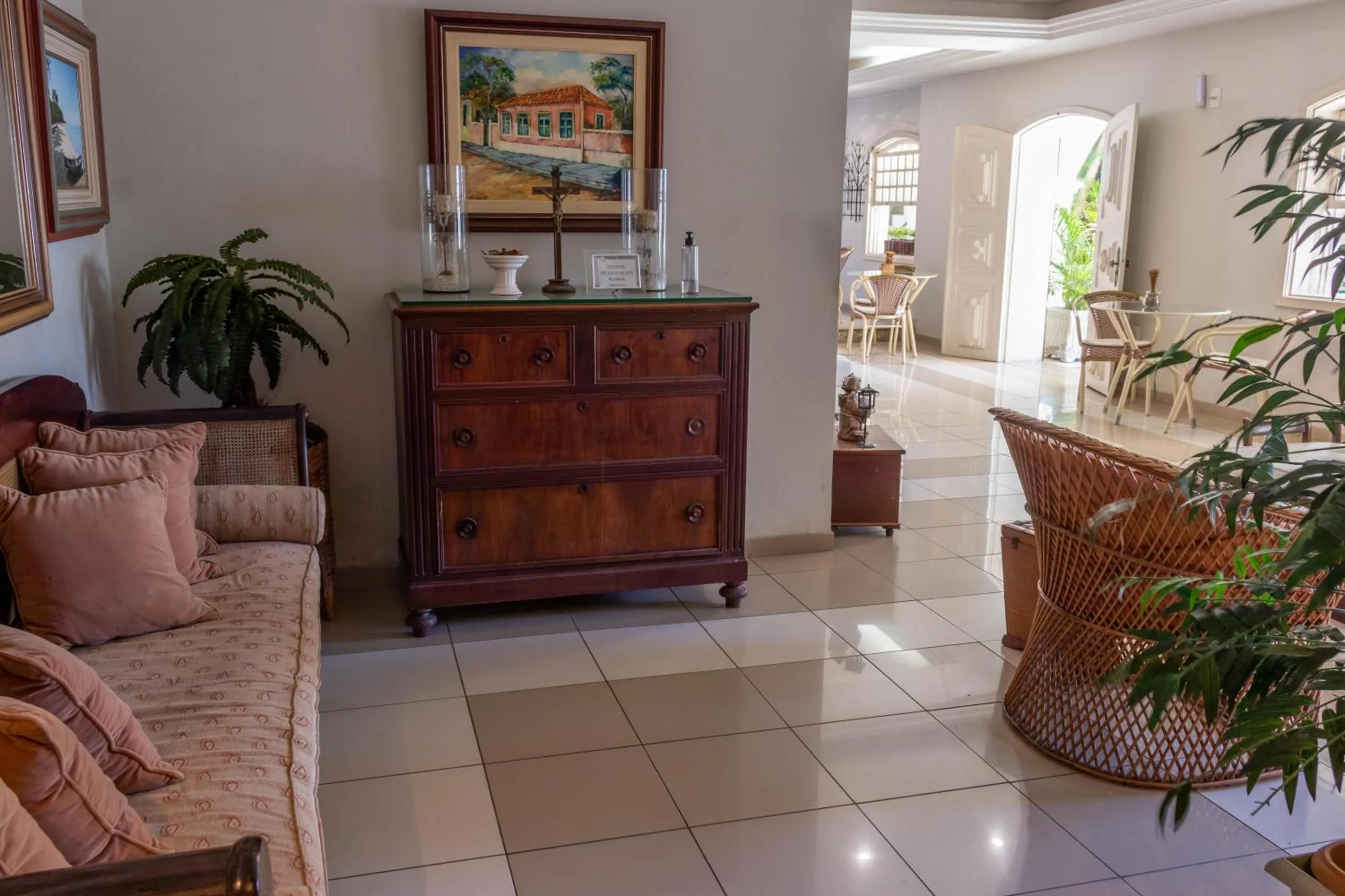 Communal lounge/ TV room in Pousada Boulevard