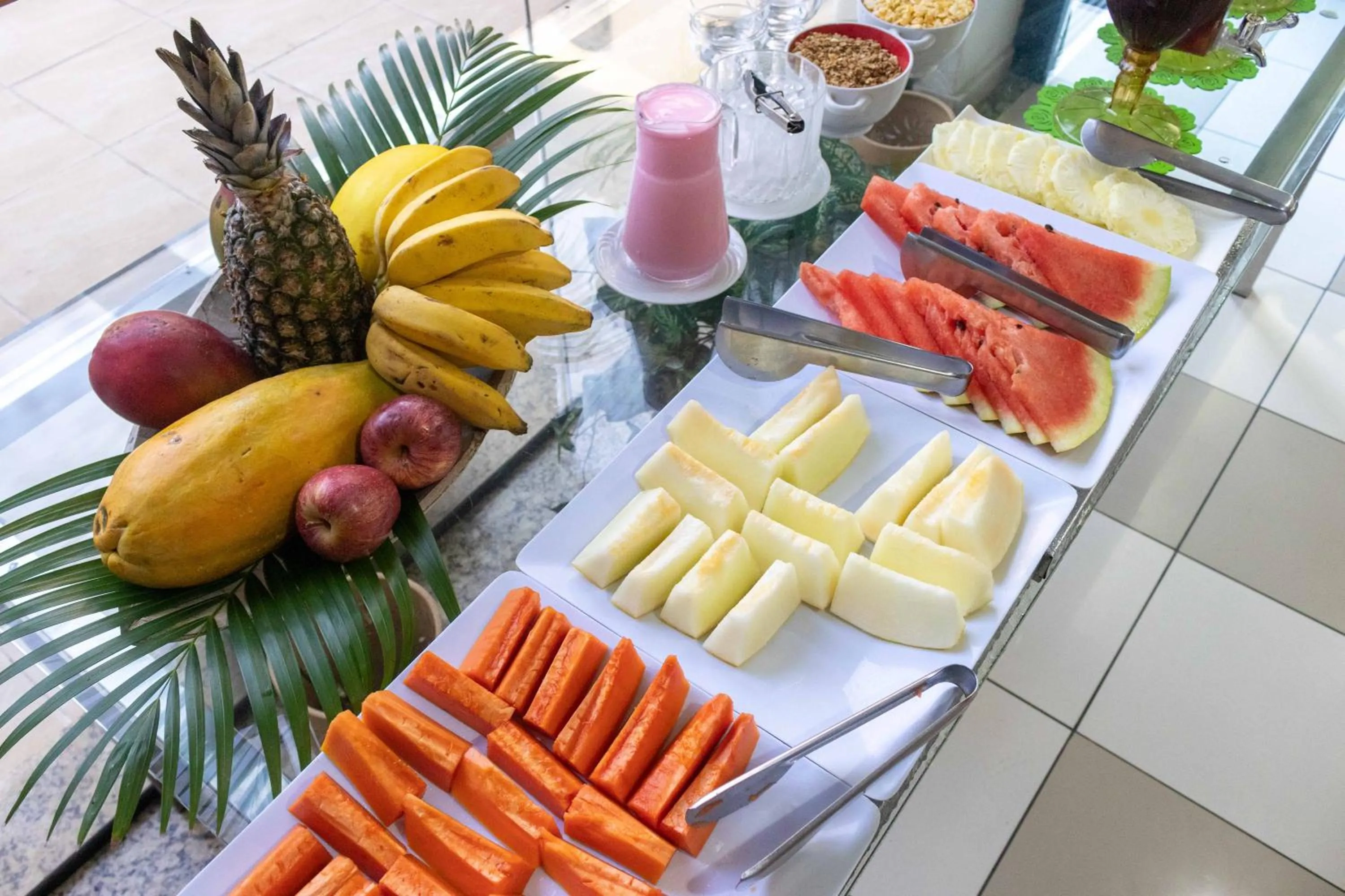 Buffet breakfast in Pousada Boulevard