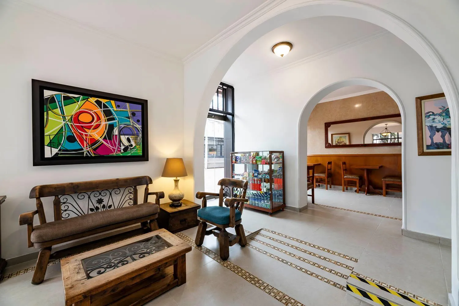 Seating area in Hotel El Campin