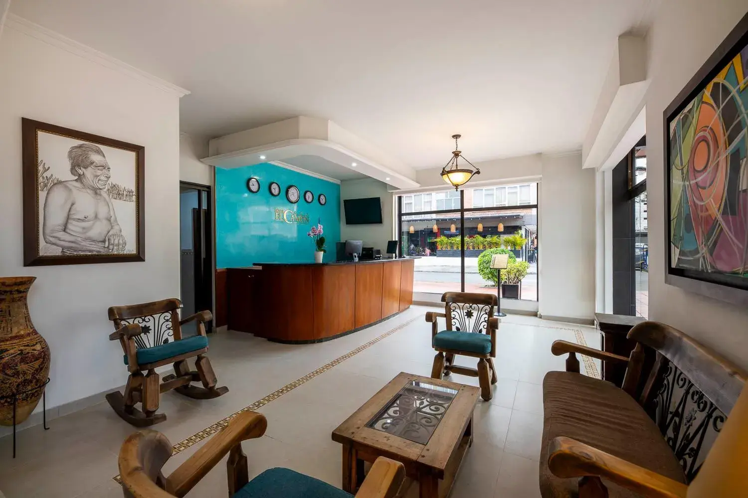 Living room in Hotel El Campin Living room in Hotel El Campin