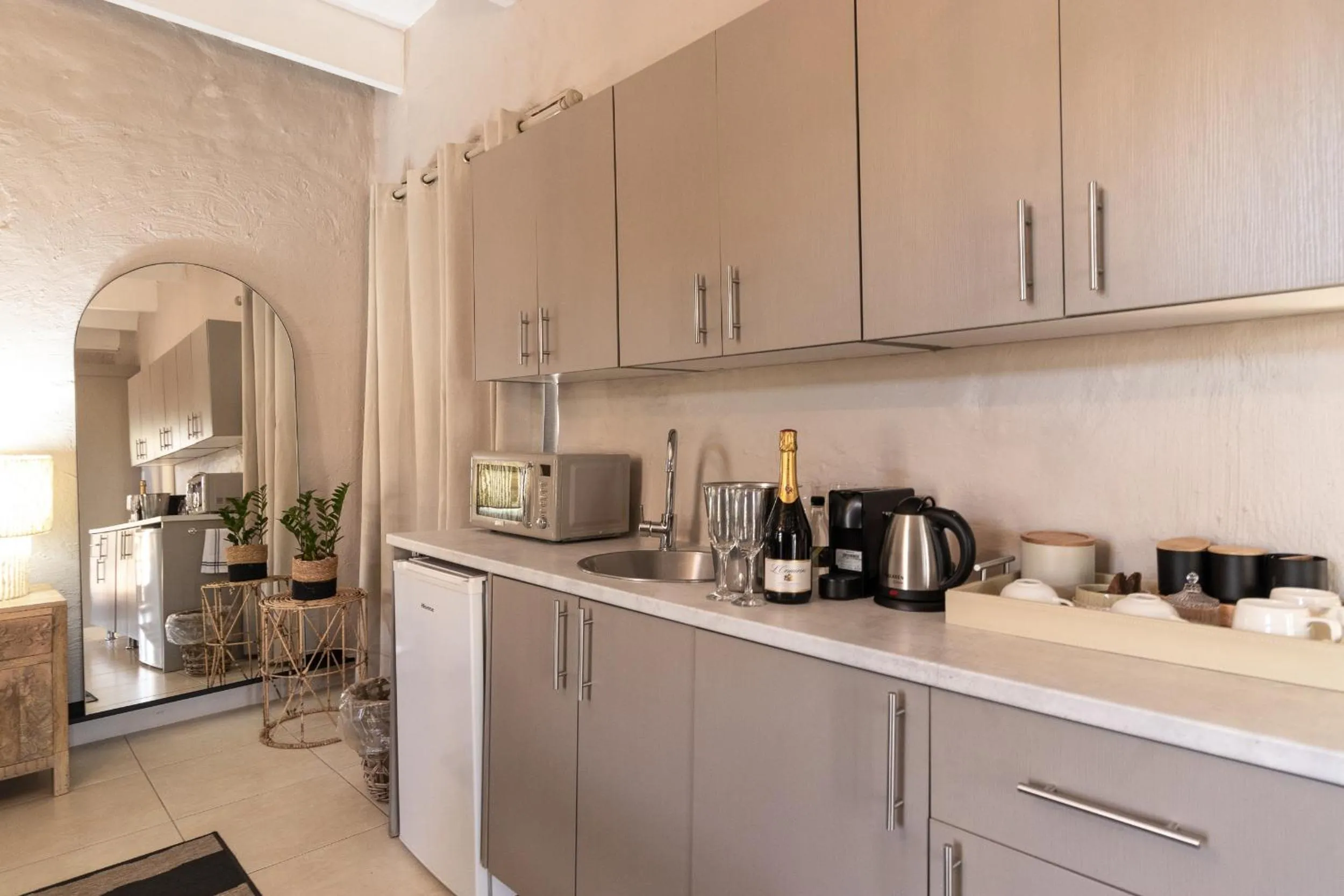 Kitchen or kitchenette in Bly B&B