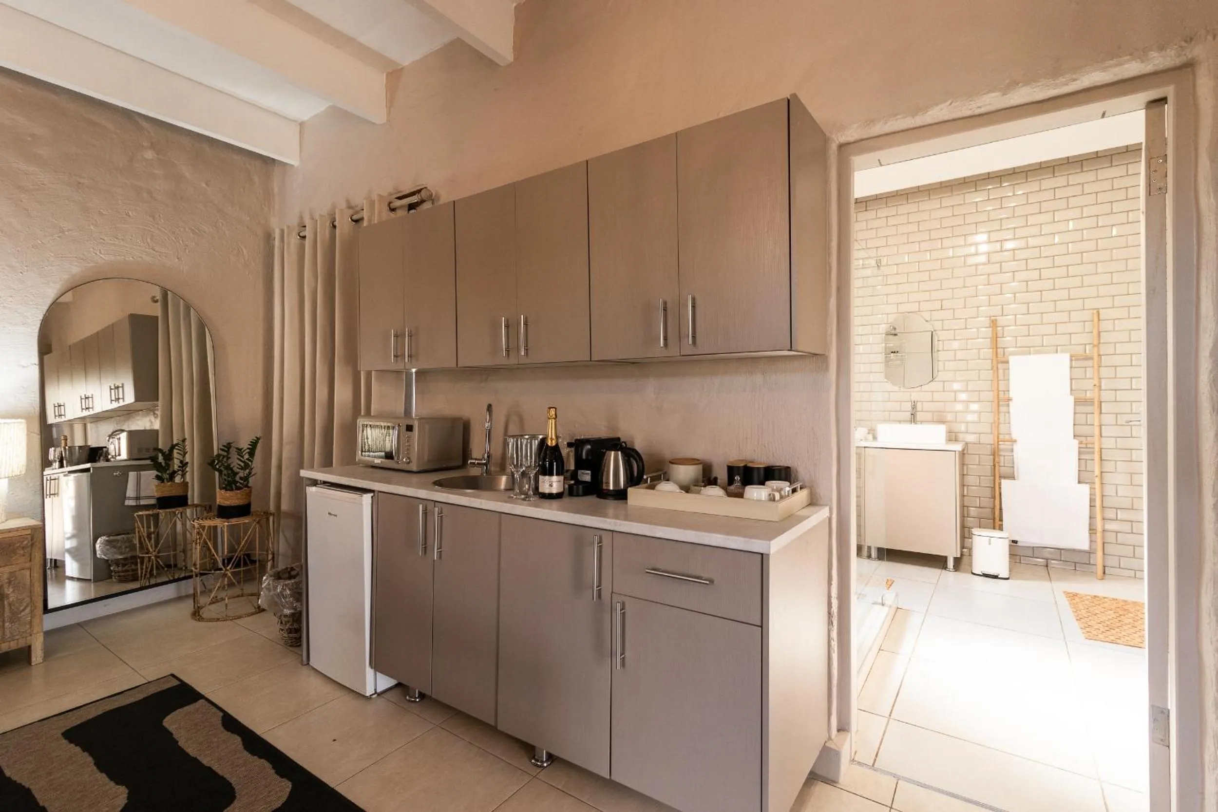 Kitchen or kitchenette in Bly B&B