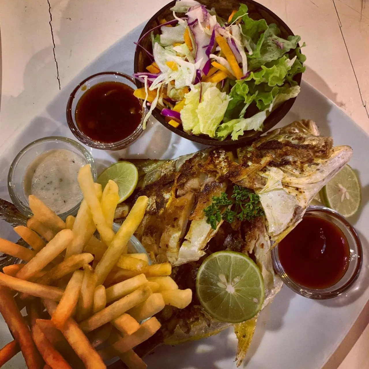 Food close-up in Central Beach Inn