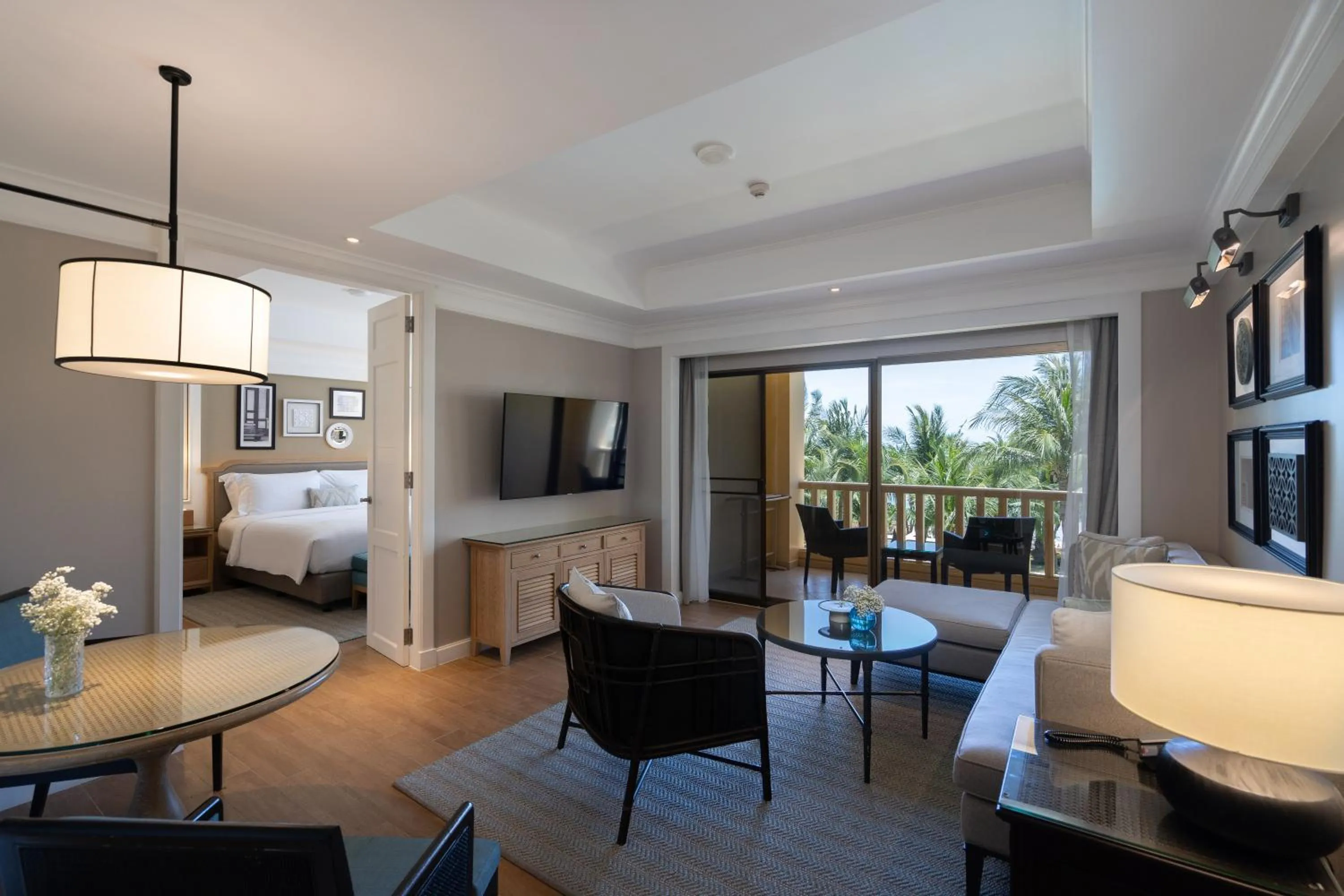 Living room, Bed in Dusit Thani Hua Hin