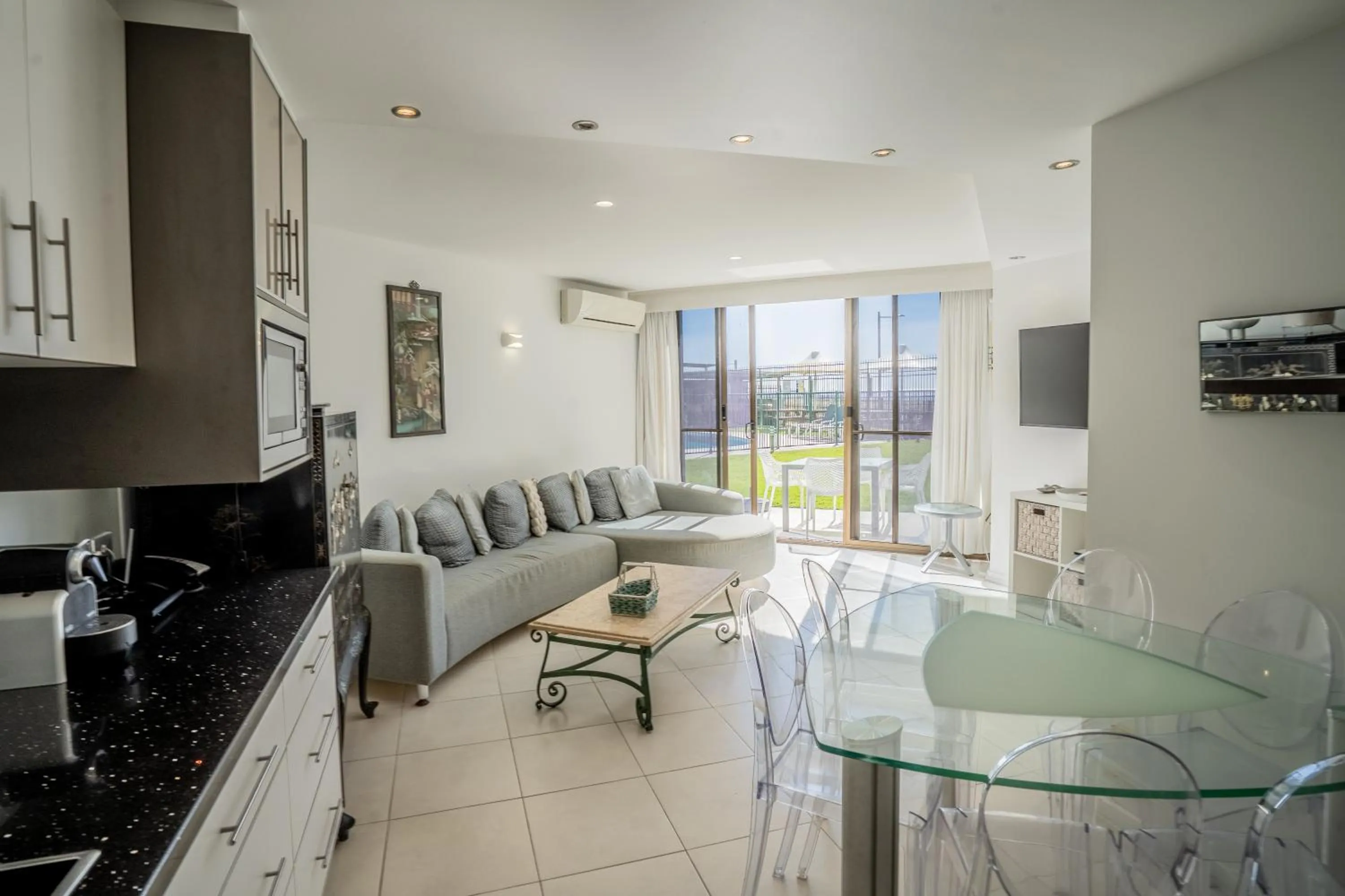 Living room in The Breakers
