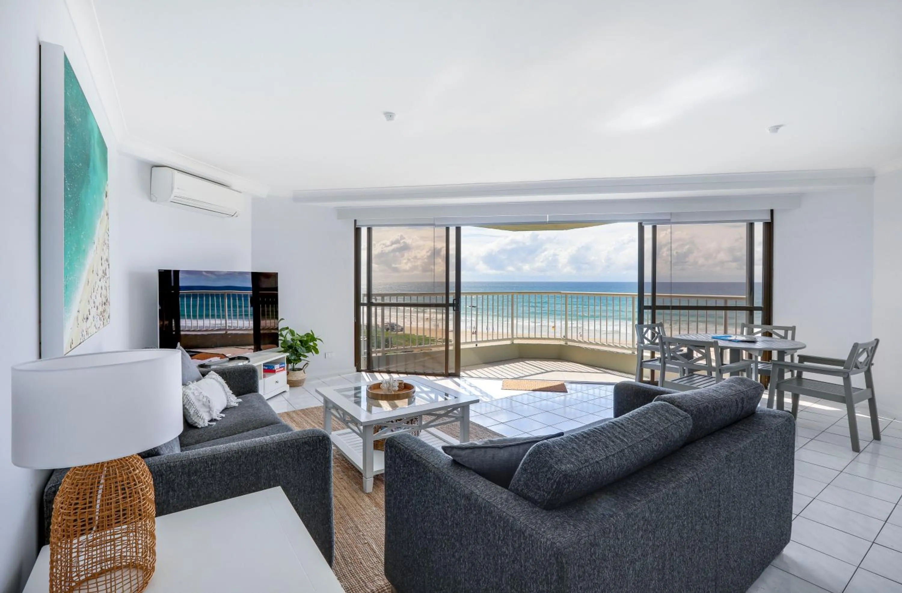 Living room in The Breakers