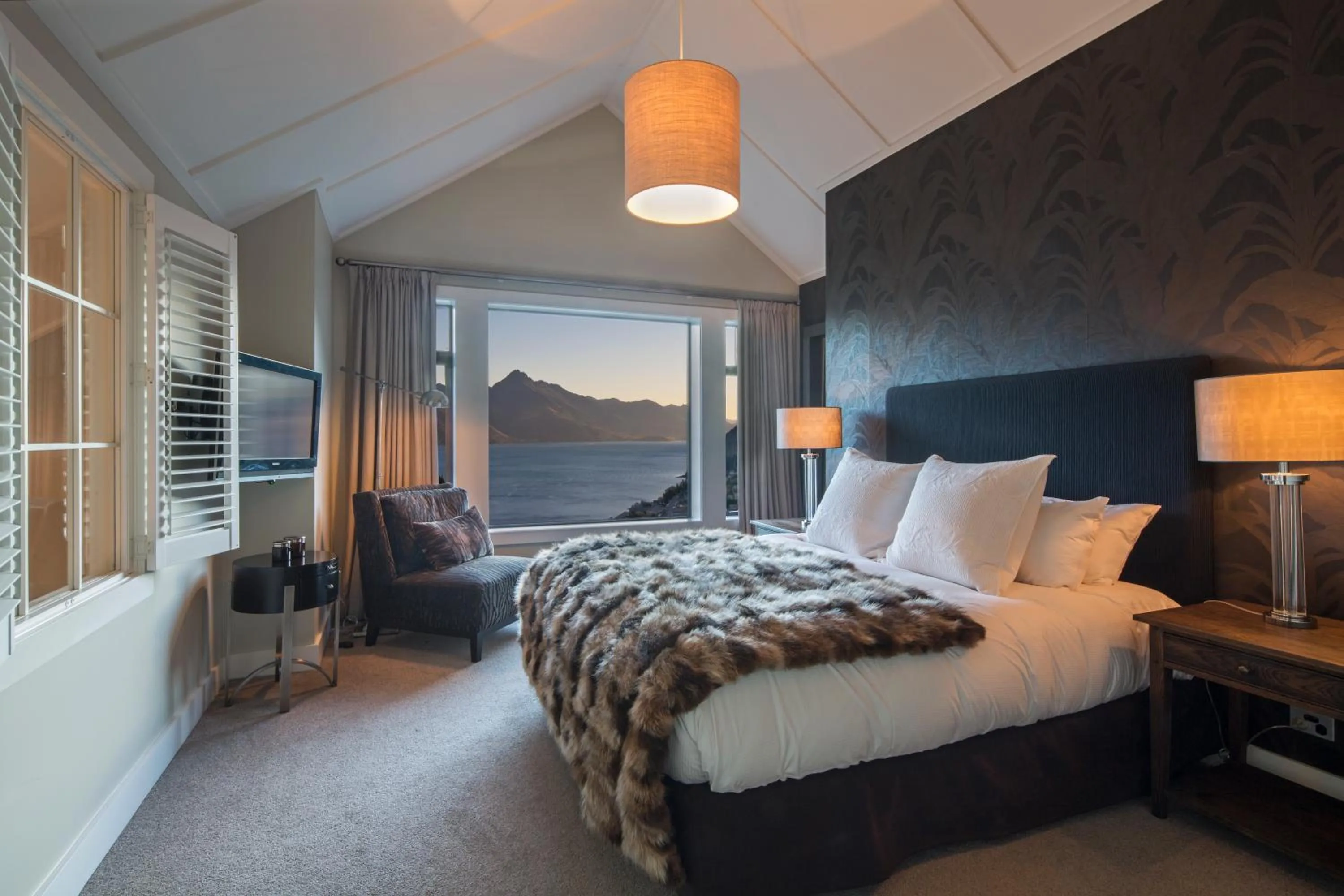 Bedroom, Bed in Commonage Villas by Staysouth