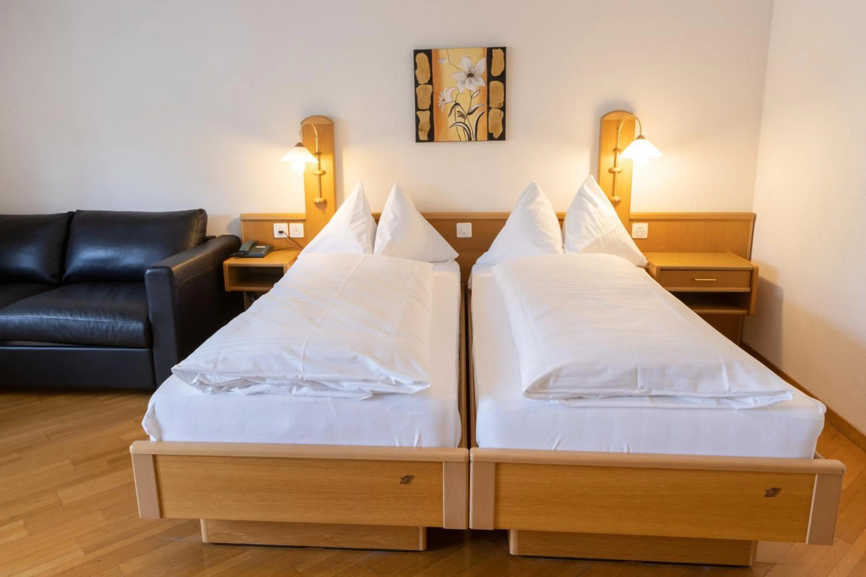 Bed in Strandhotel Seeblick