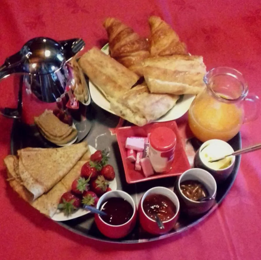 Continental breakfast in Les Coquelicots