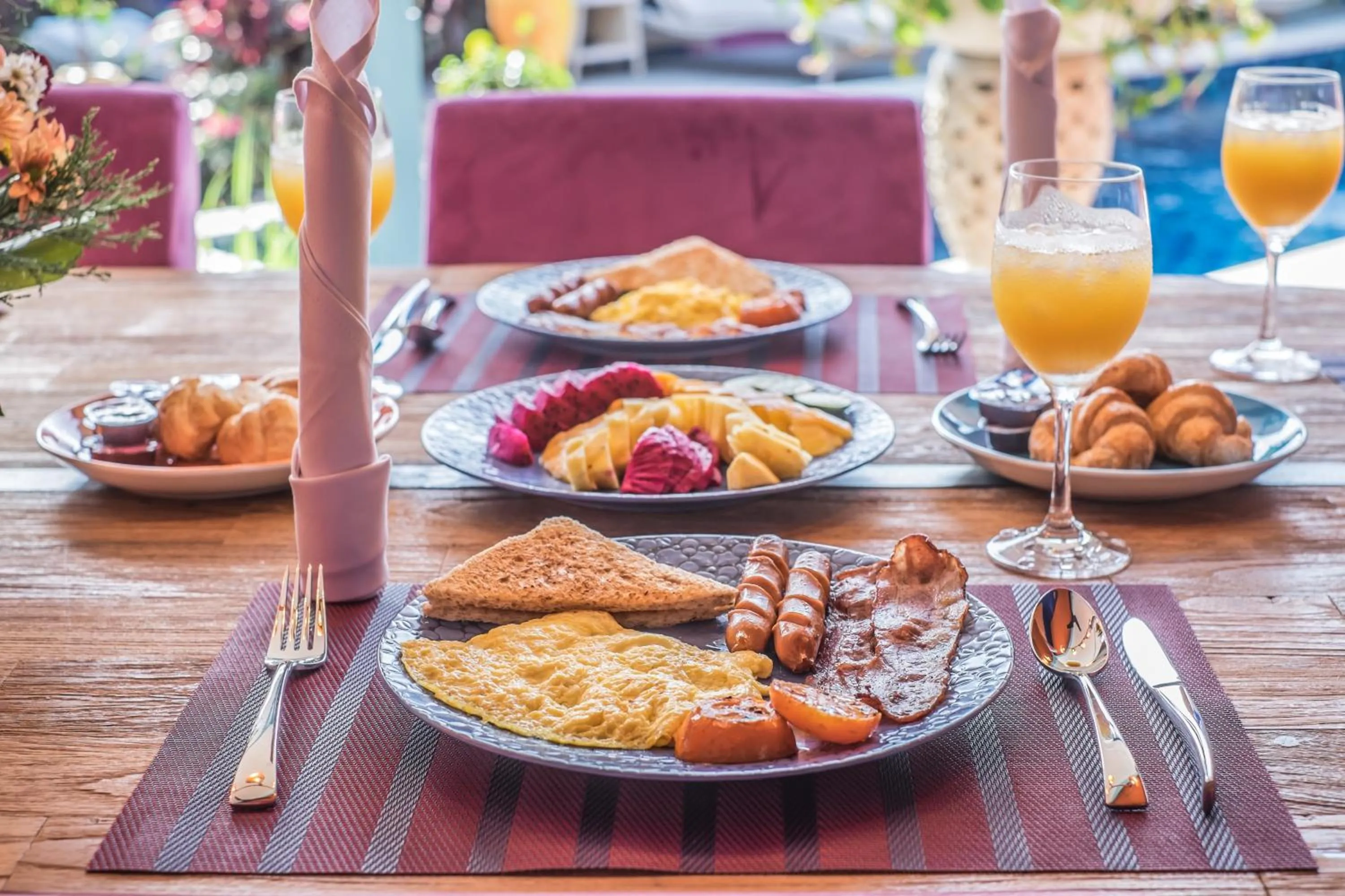 Food and drinks in Villa Majorelle Bali