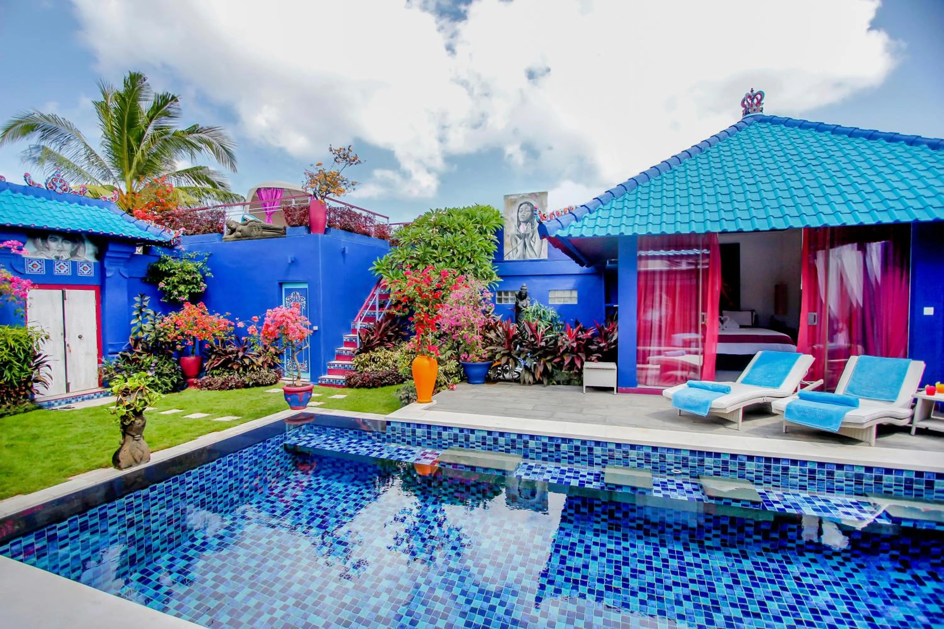 Property building in Villa Majorelle Bali