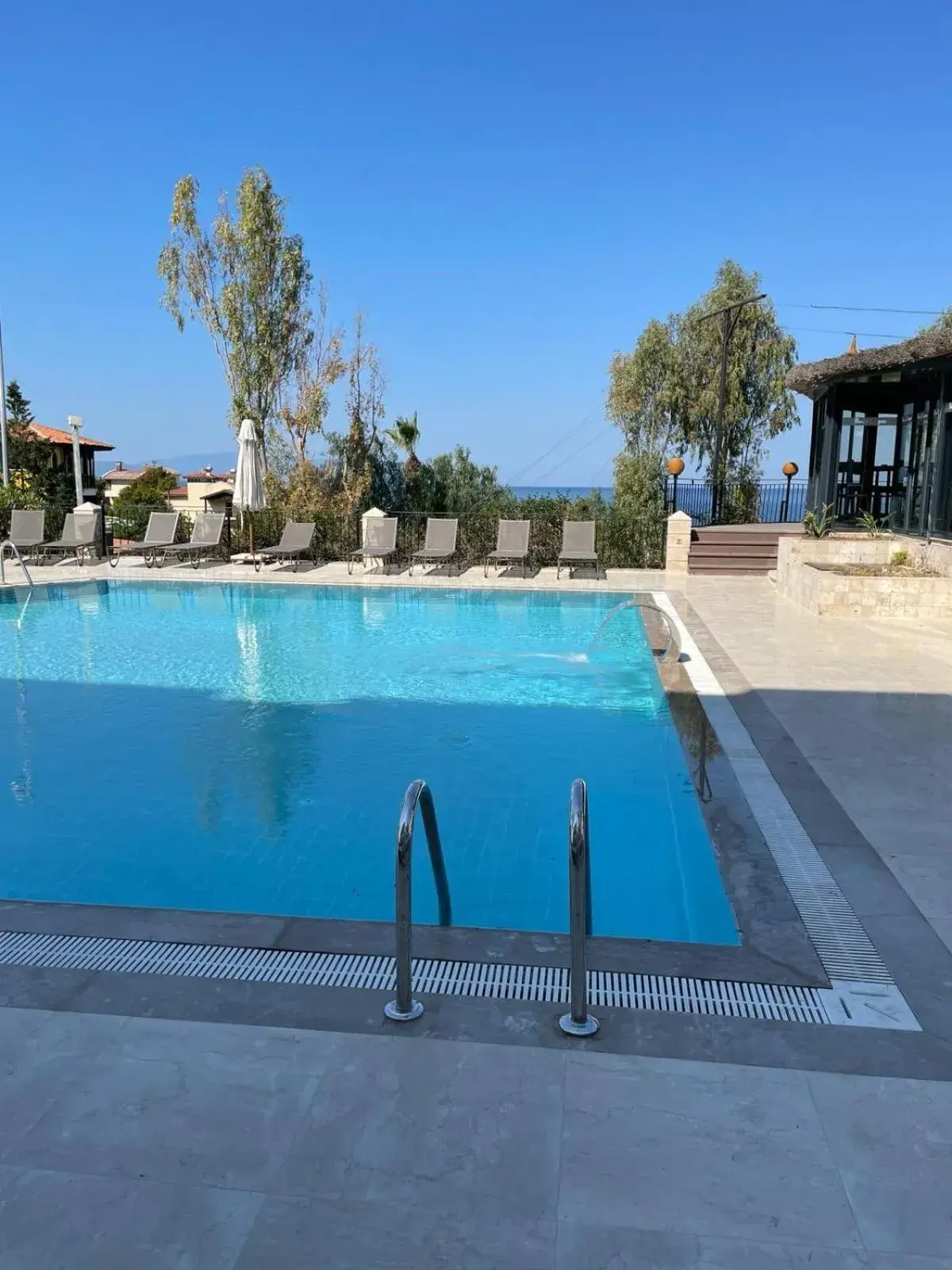 Pool view in Hotel Carina Pool view in Hotel Carina