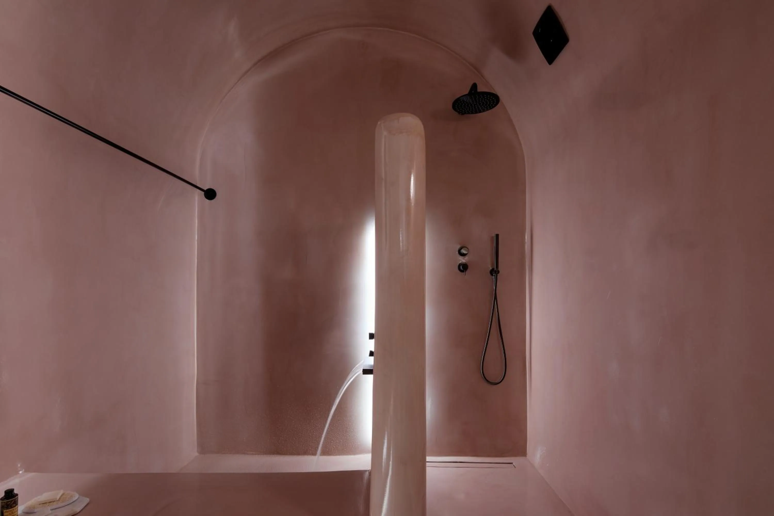 Shower in Oia Suites