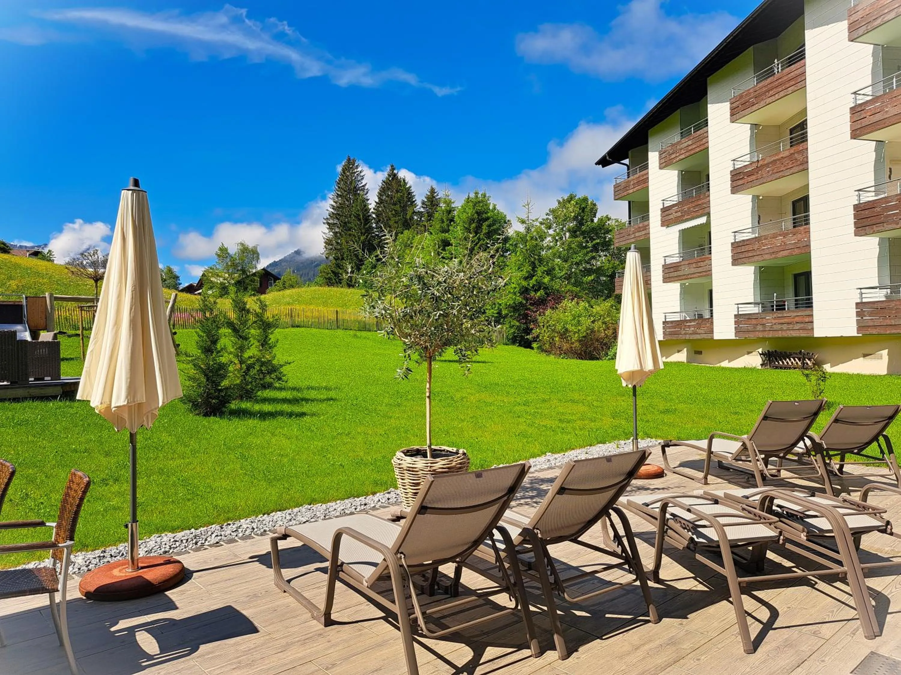 Garden in Familienhotel Kleinwalsertal