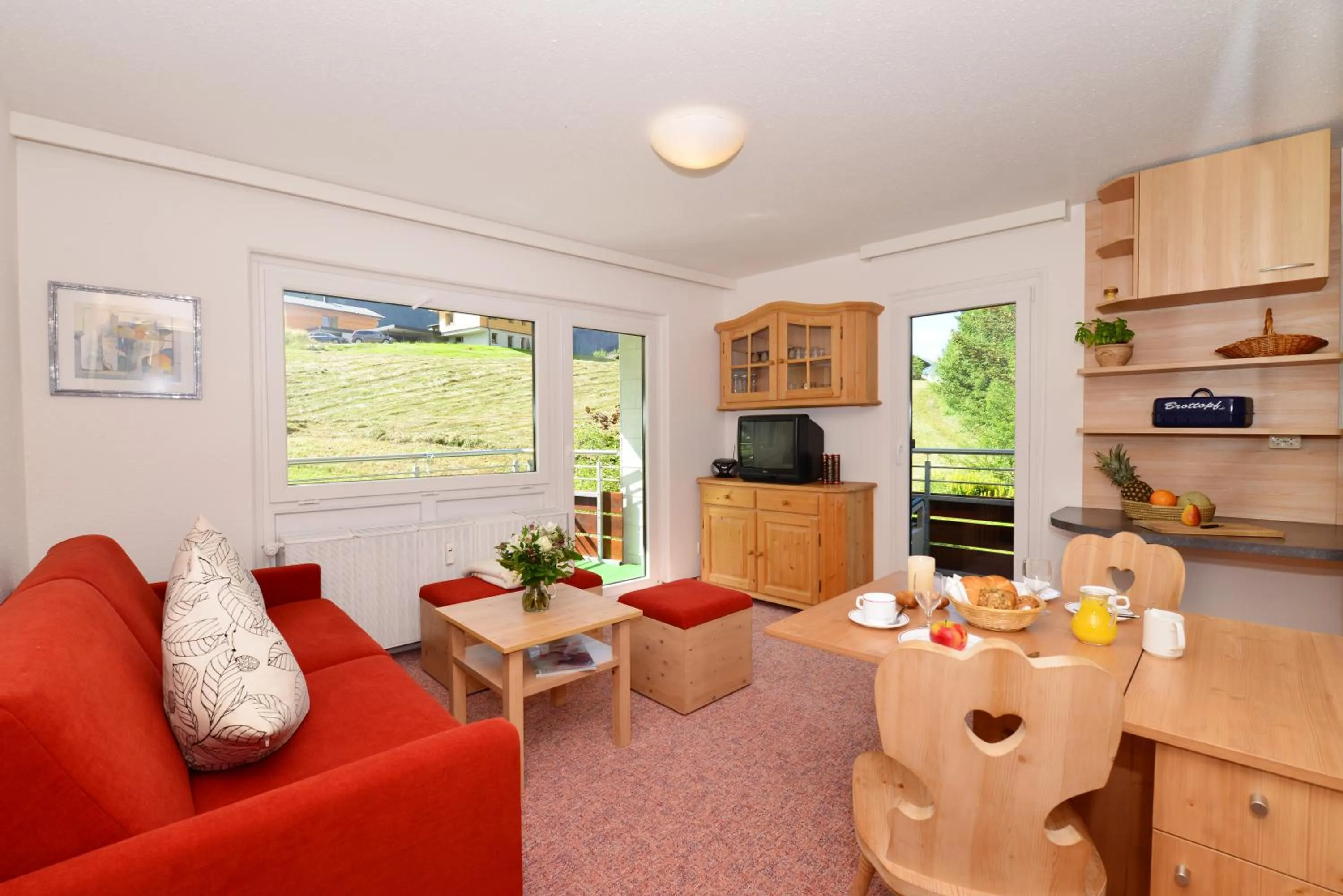 Living room in Familienhotel Kleinwalsertal