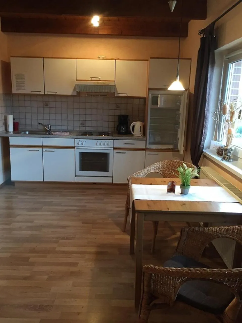 Kitchen or kitchenette in Ferienhof Pankalla
