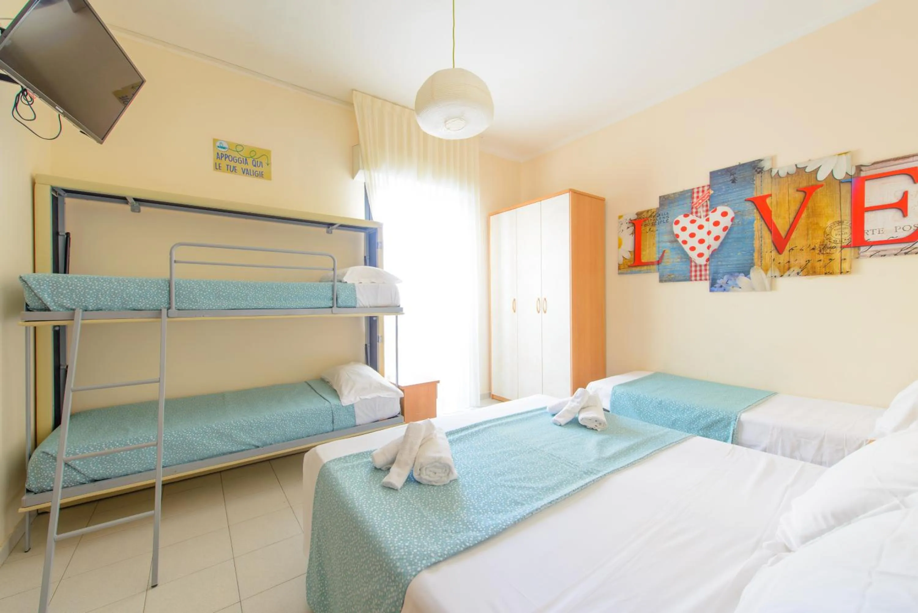 Bedroom in Hotel Nuova Medusa Rimini