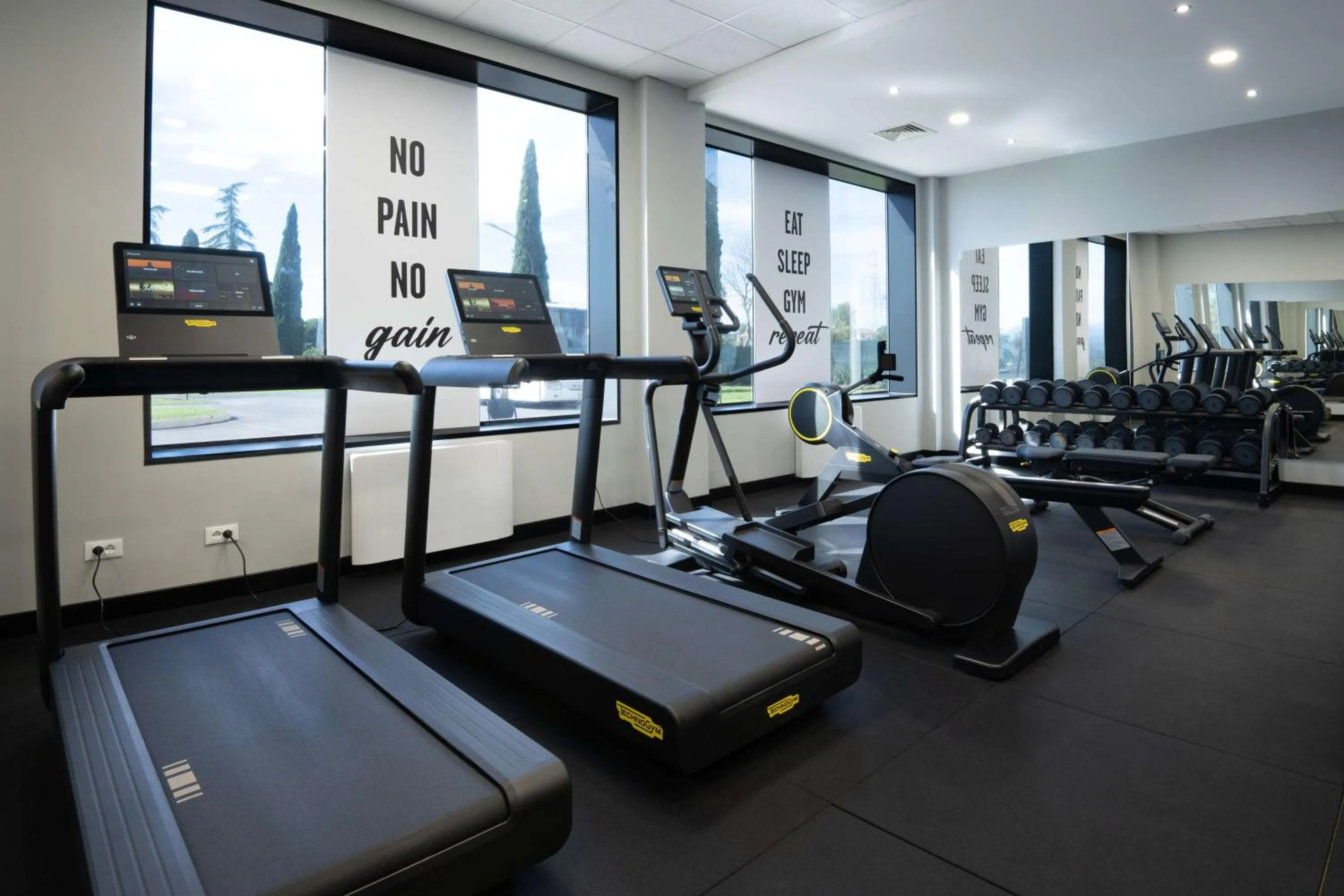 Fitness centre/facilities in Hampton by Hilton Rome North Fiano Romano
